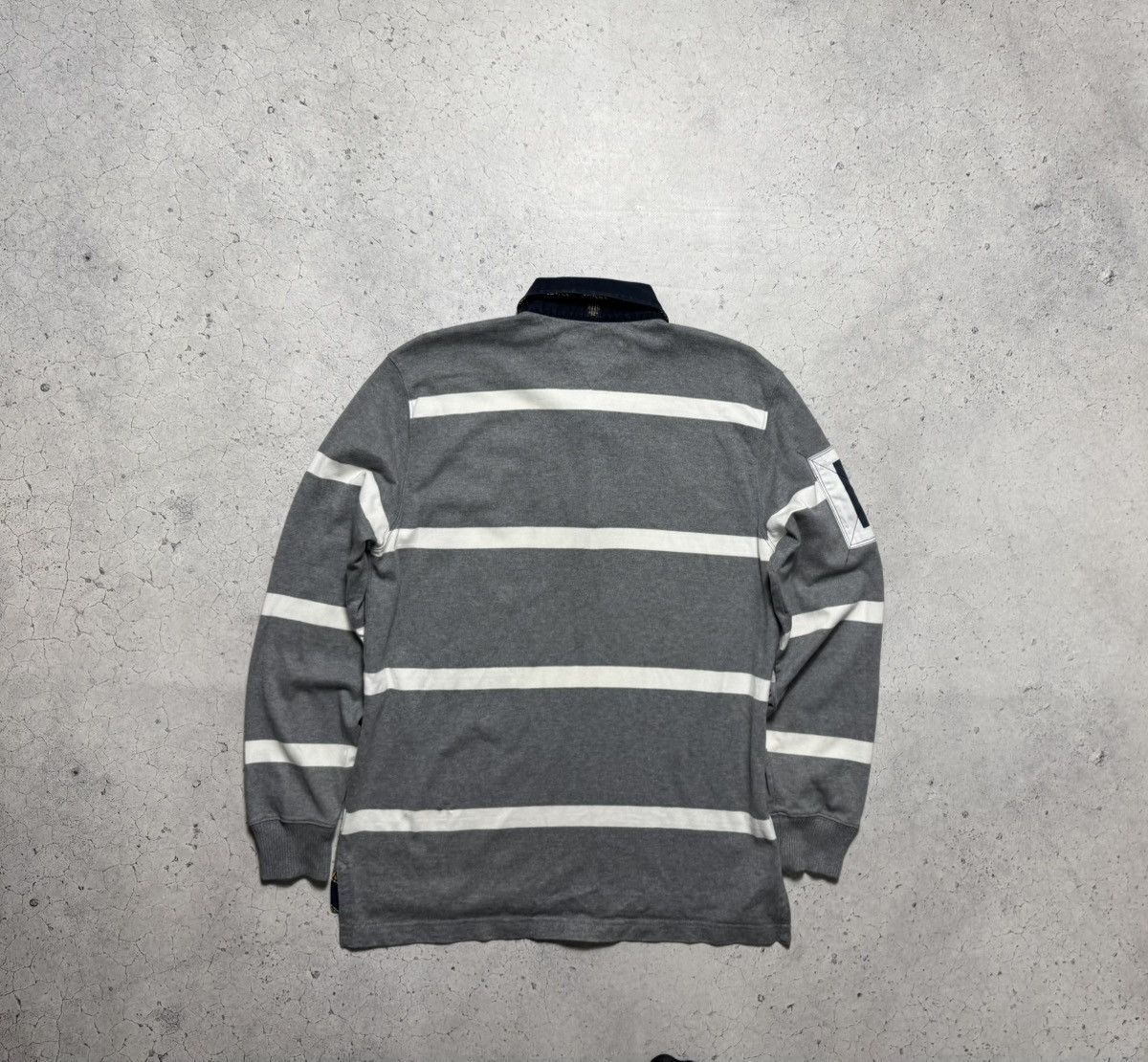 Tommy Hilfiger Tommy Hilfiger Striped Rugby Sweatshirt Vintage Size M Y2K Size US M / EU 48-50 / 2 - 10 Thumbnail