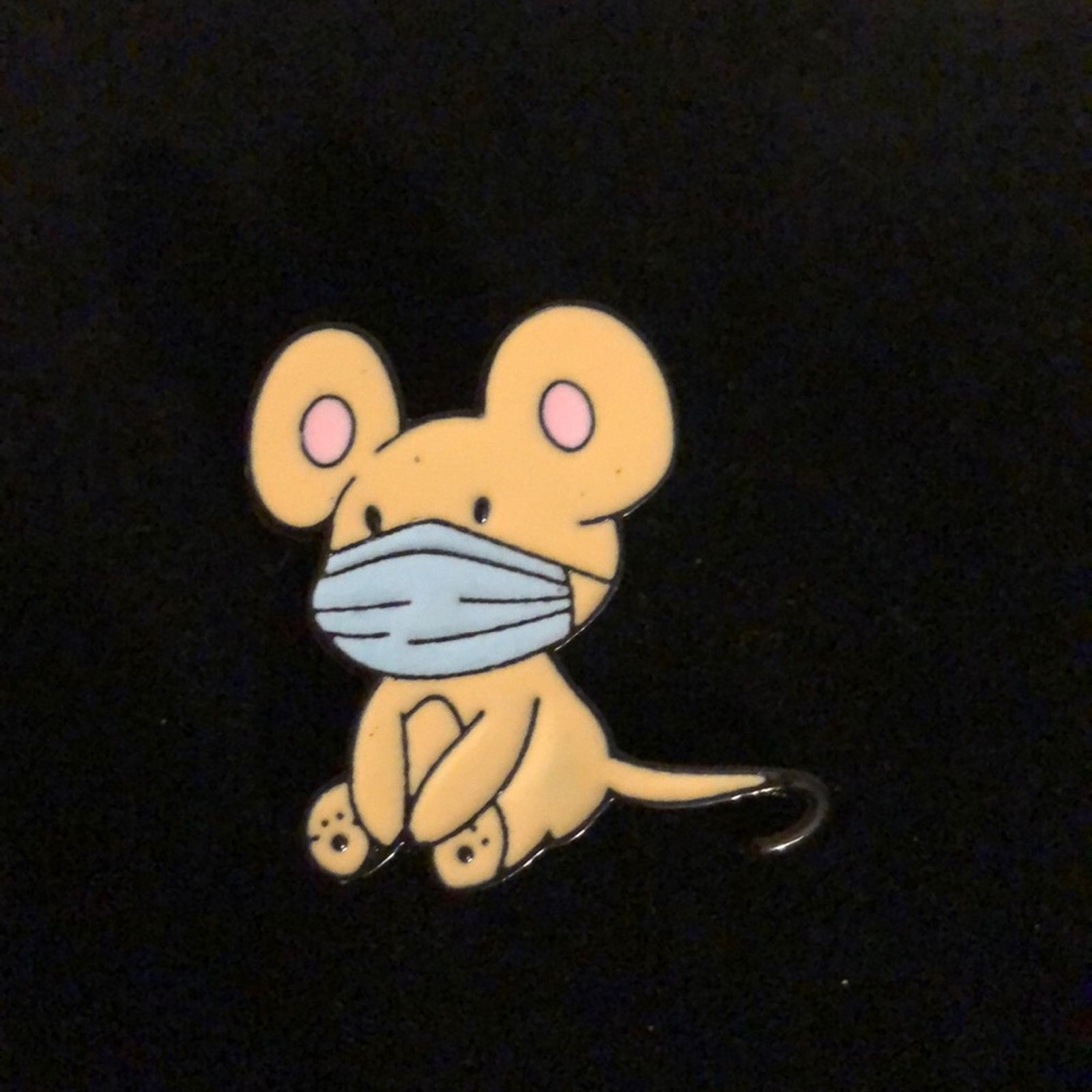 Other Mouse with Mask Pin Brooch Size ONE SIZE - 1 Thumbnail