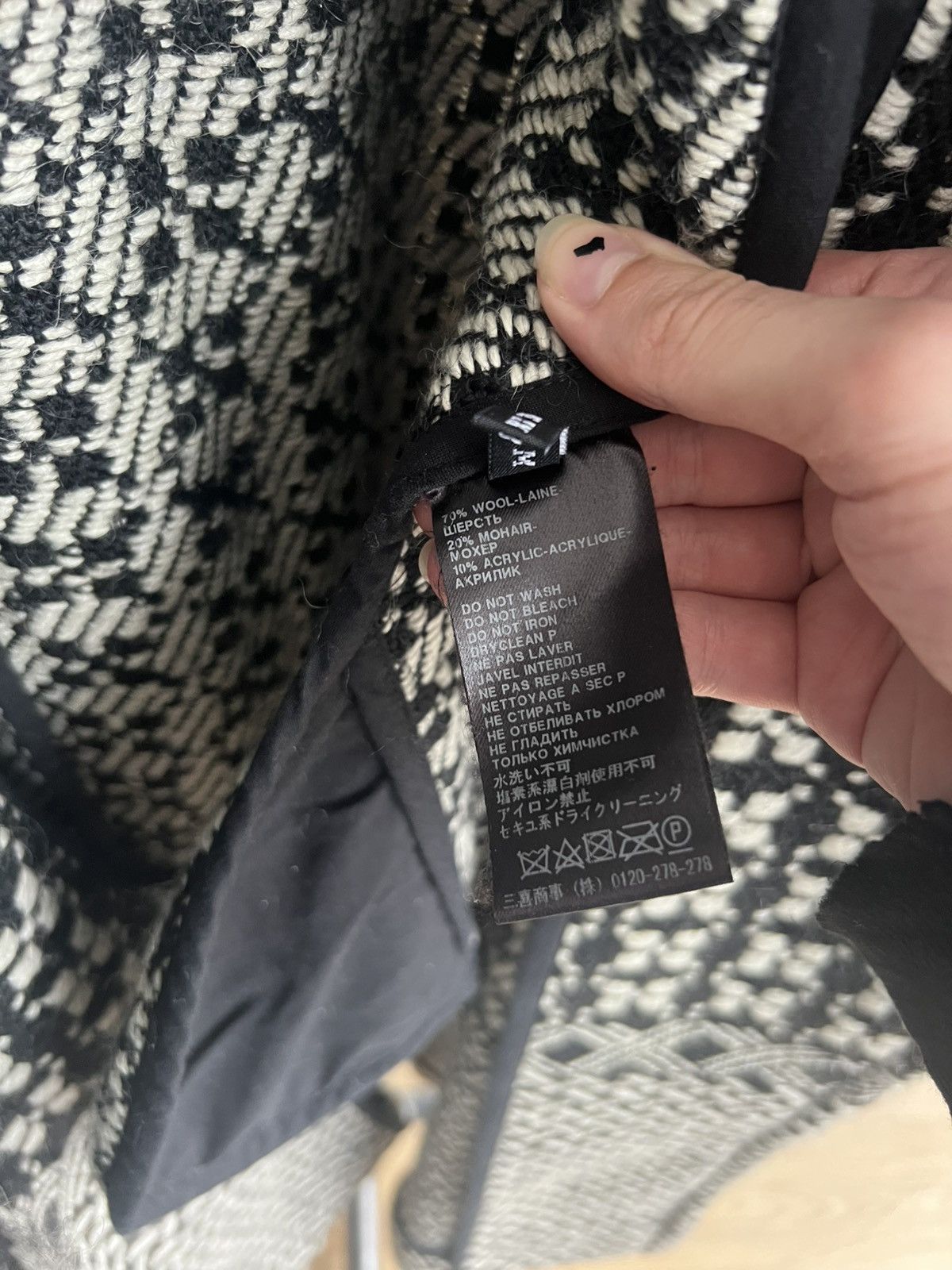Haider Ackermann AW13 Oversized Chevron Coat Size M / US 6-8 / IT 42-44 - 7 Thumbnail