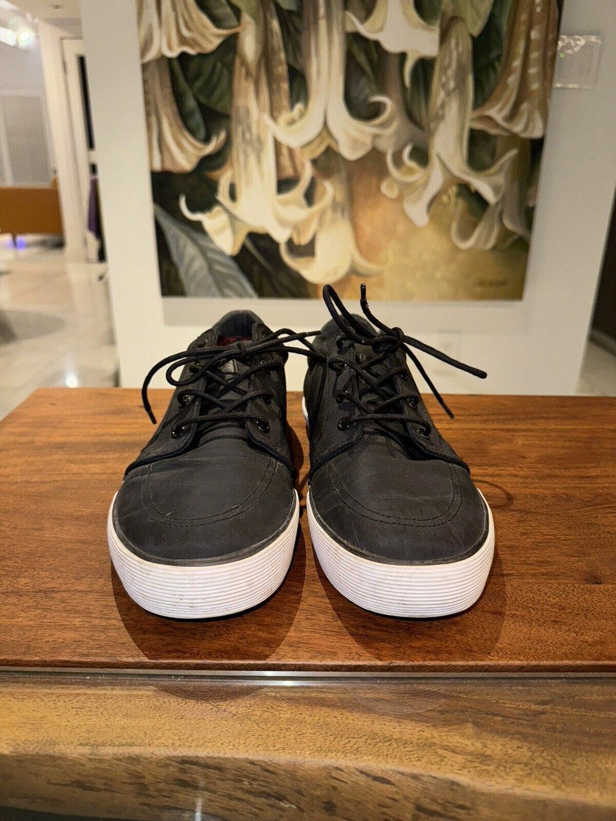 Designer Mens Black Canvas Casual Shoes Size 11 Size US 11 / EU 44 - 2 Thumbnail