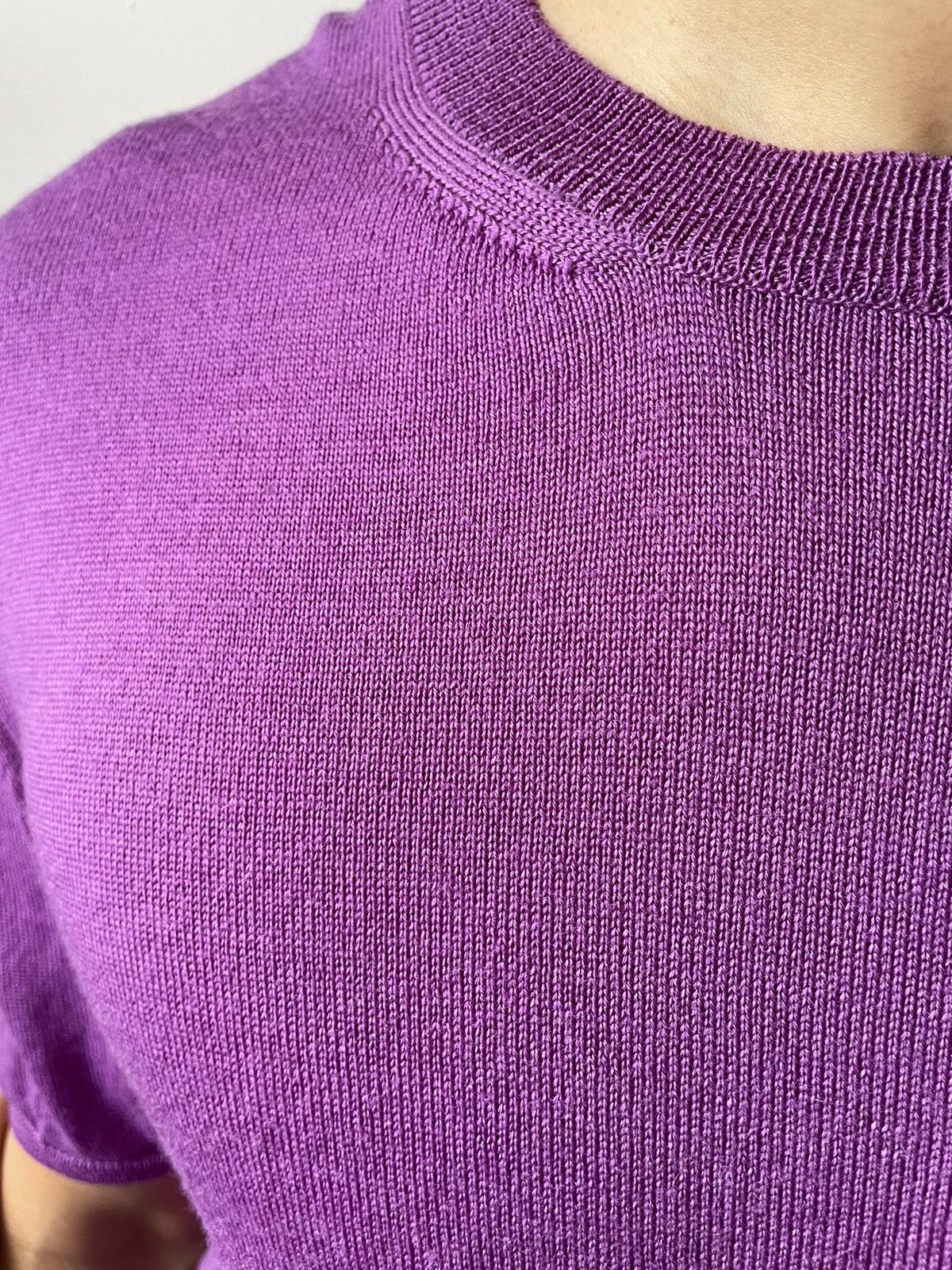 Comme des Garcons SHIRT Purple Wool tee shirt Size US L / EU 52-54 / 3 - 4 Thumbnail