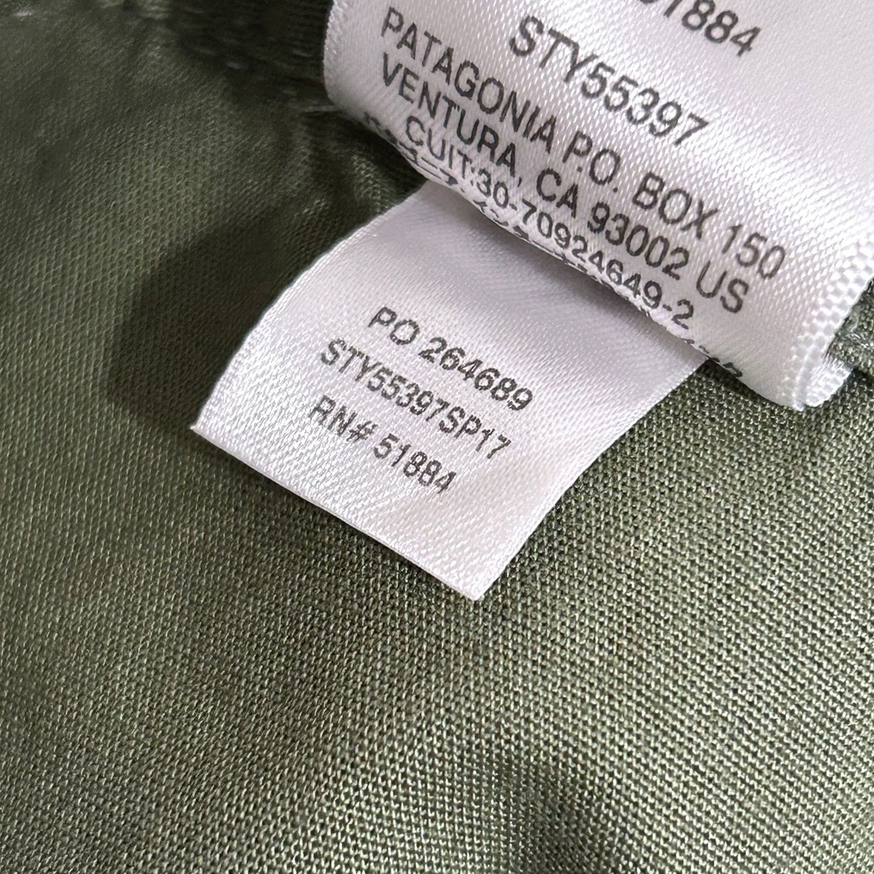 Patagonia Patagonia Capris Buffalo Green Women's 2 Casual Pants Cotton Twill Stretch Pockets Zipper Button Size ONE SIZE - 6 Thumbnail