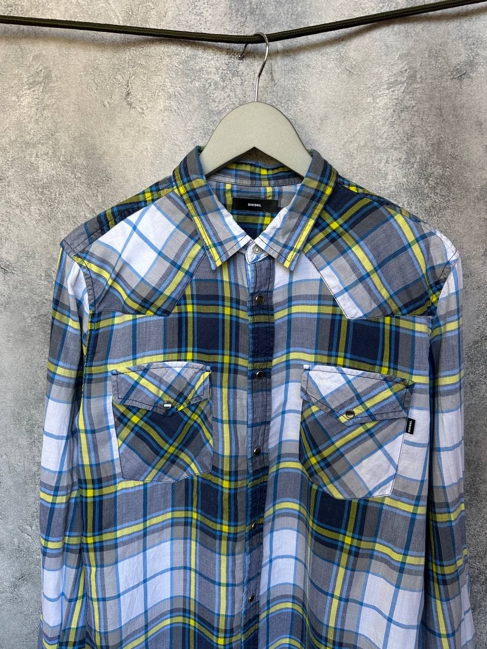 Diesel Diesel Check Shirt 100% Lyocell Button Up Long Sleeve Size US L / EU 52-54 / 3 - 5 Thumbnail
