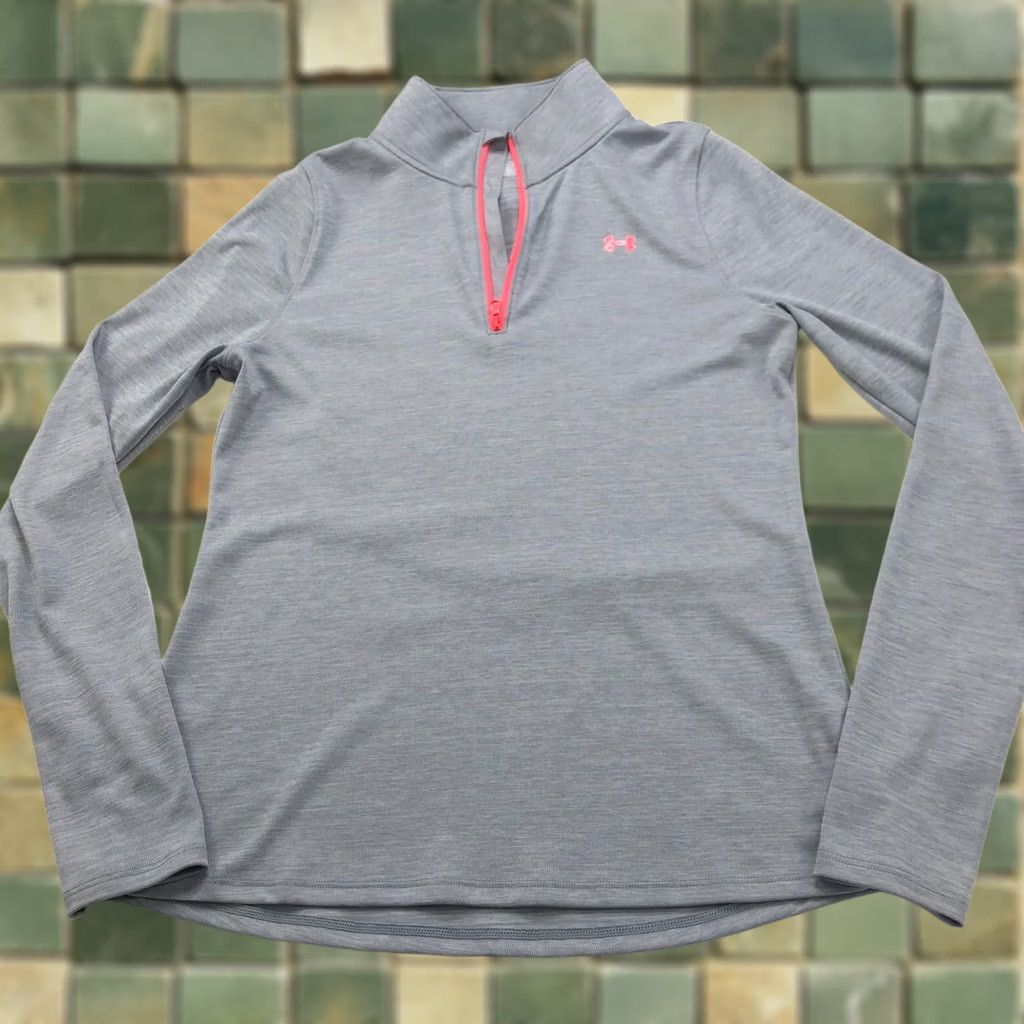 Under Armour Under Armour HeatGear Pullover 1/4 Zip Long Sleeve Running Women's M Gray Size M / US 6-8 / IT 42-44 - 1 Thumbnail