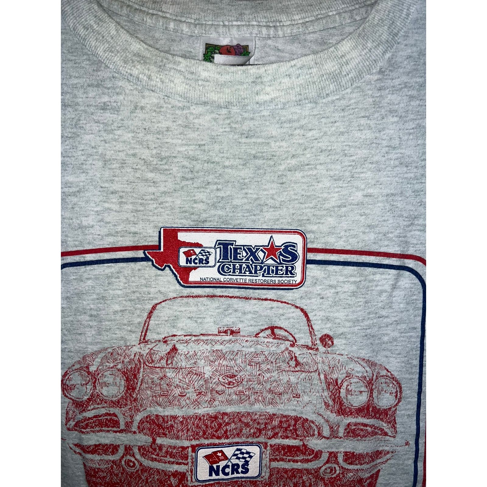 Fruit Of The Loom Vintage Corvette Shirt National Restorer Texas Car Tee 90s L Size US L / EU 52-54 / 3 - 3 Thumbnail