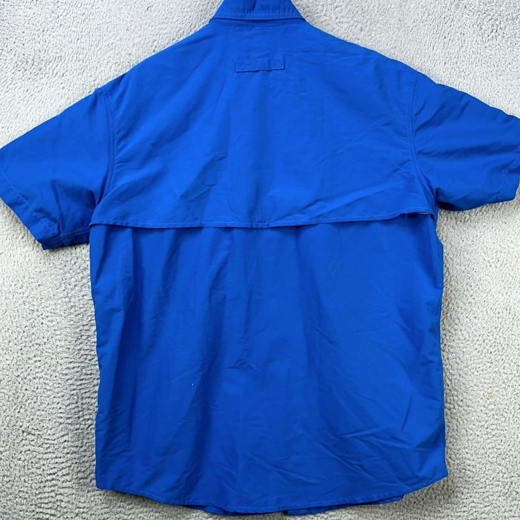 Vintage L.L. Bean Shirt Mens L Blue Nylon Fishing Button Down Vented Flap Pockets Size US L / EU 52-54 / 3 - 3 Thumbnail