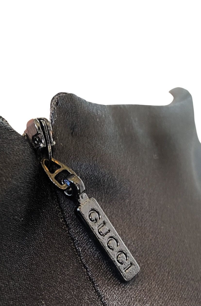 Gucci Robe asymétrique à détail noué en noir Size S / US 4 / IT 40 - 7 Thumbnail