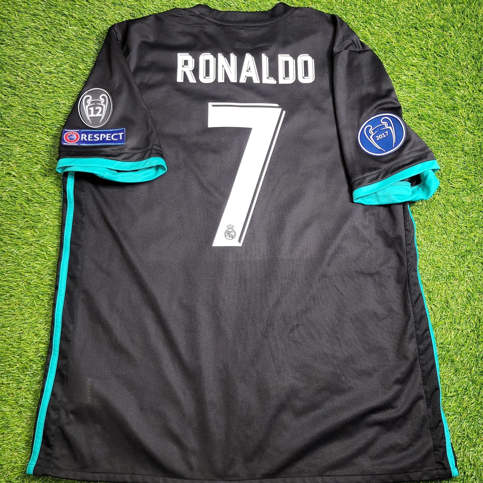Adidas Ronaldo Real Madrid 2017 2018 UEFA Away Soccer Jersey