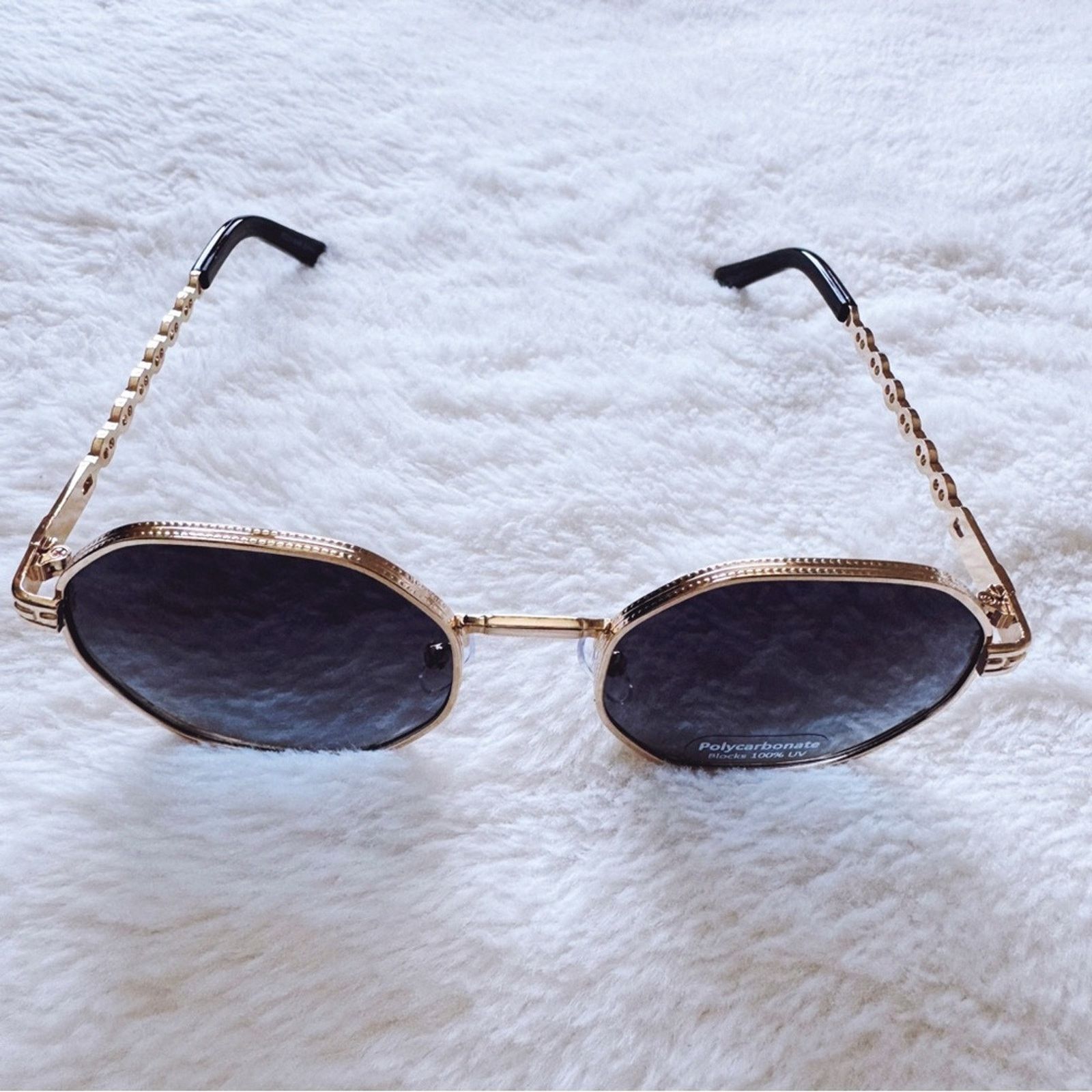 Other Phoebe Dark Blue Geometric Sunglasses Size ONE SIZE - 6 Thumbnail