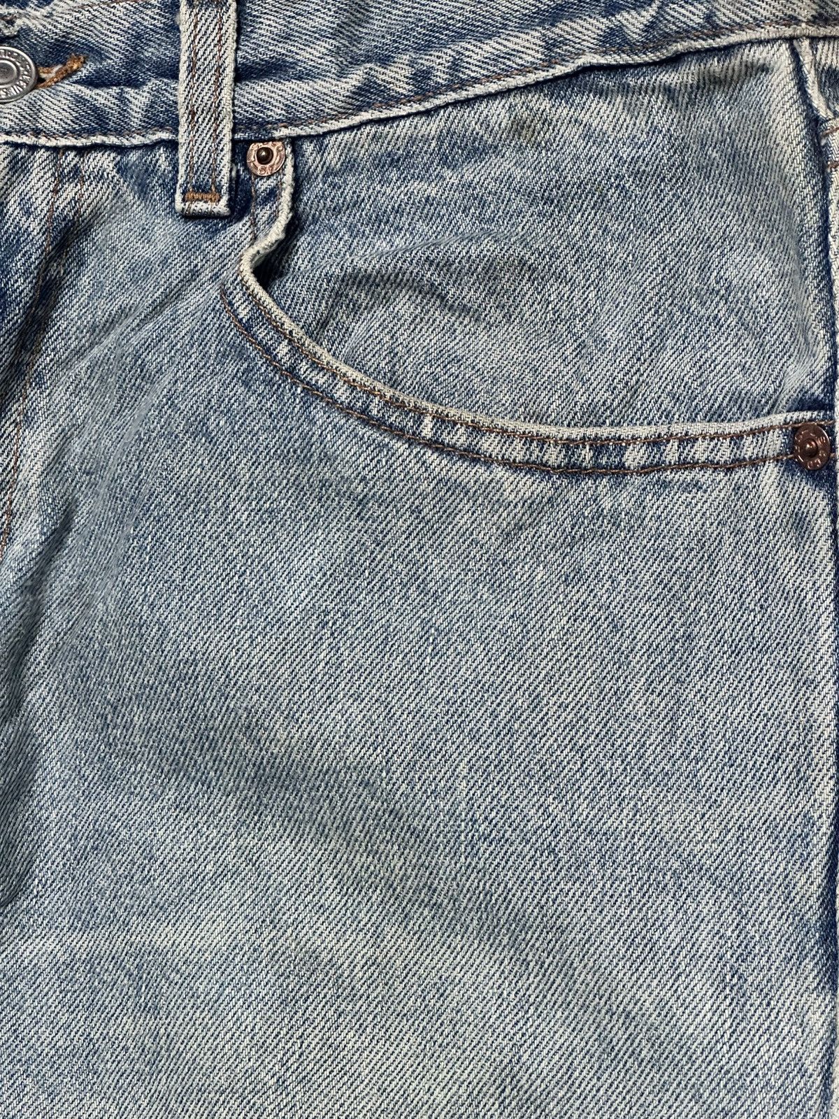 Levi's Levi’s 505 Regular Distressed Ripped, Plaid patch & Faded Size US 32 / EU 48 - 7 Thumbnail