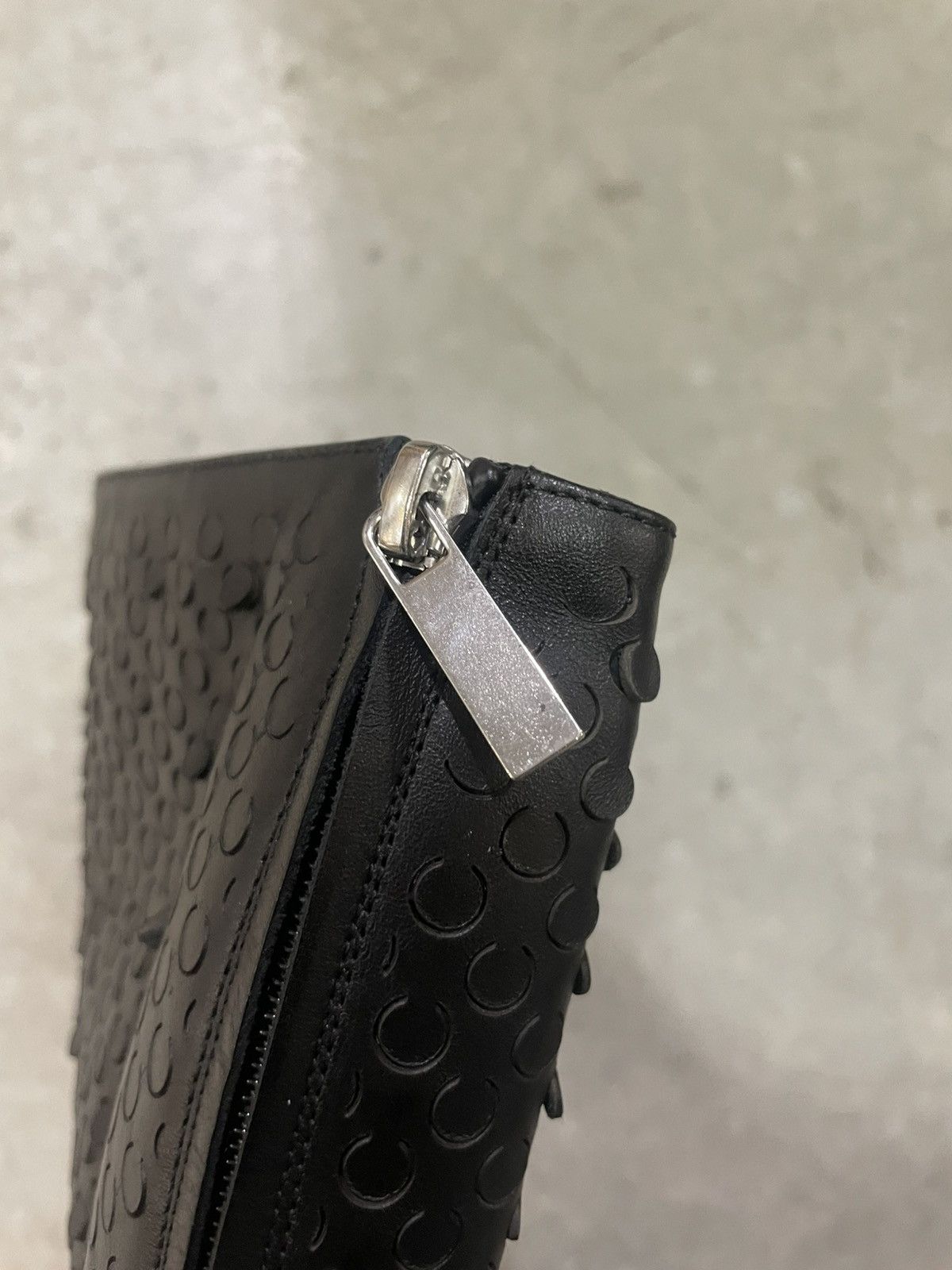 Helmut Lang FW24 Sample Helmut Lang Perforated Leather Knee-High Boots Size US 10 / IT 40 - 7 Thumbnail