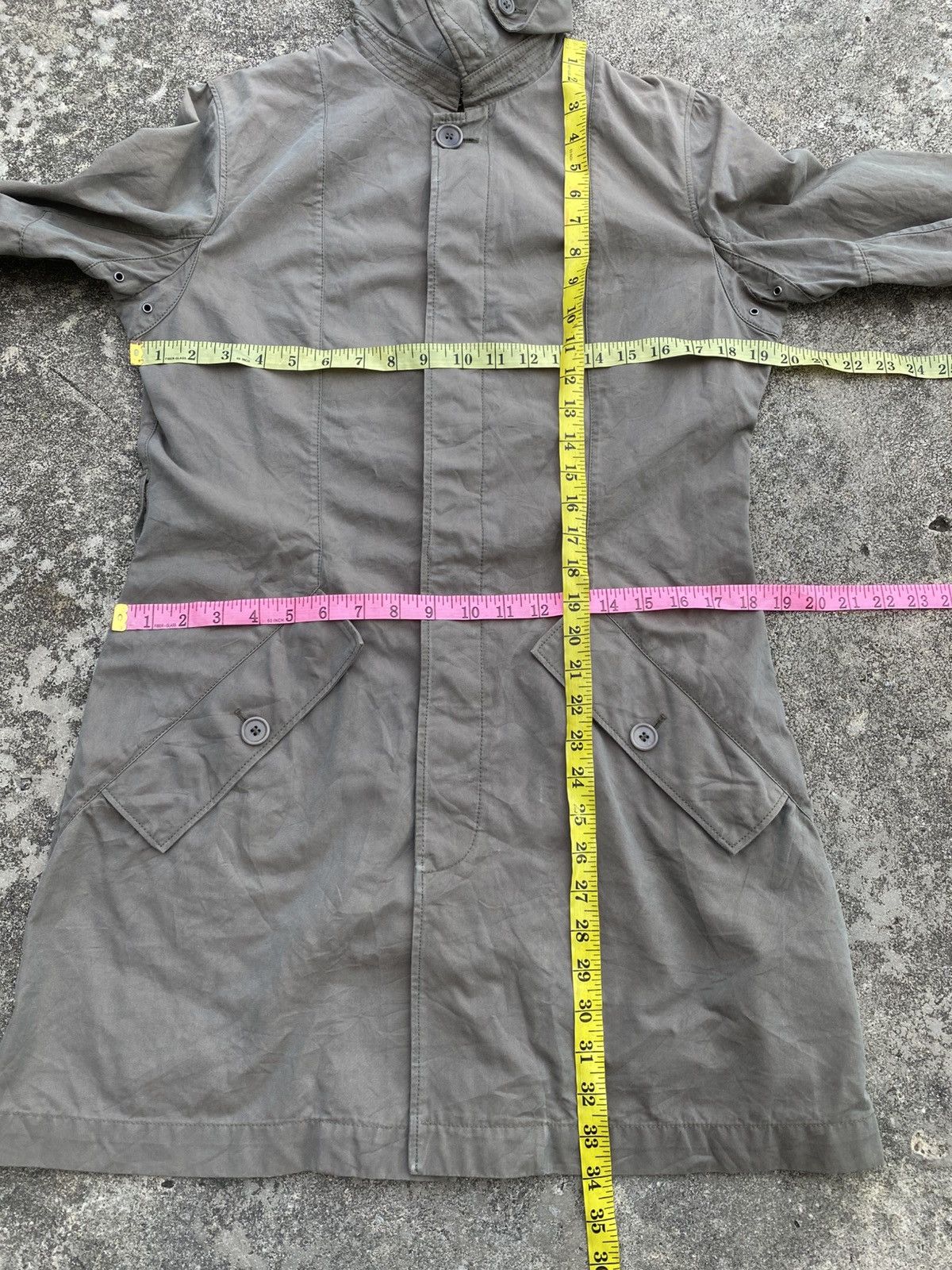Yohji Yamamoto Y’s Yohji Yamamoto Aspesi Women’s LightweightTrench Coat Size M / US 6-8 / IT 42-44 - 13 Thumbnail