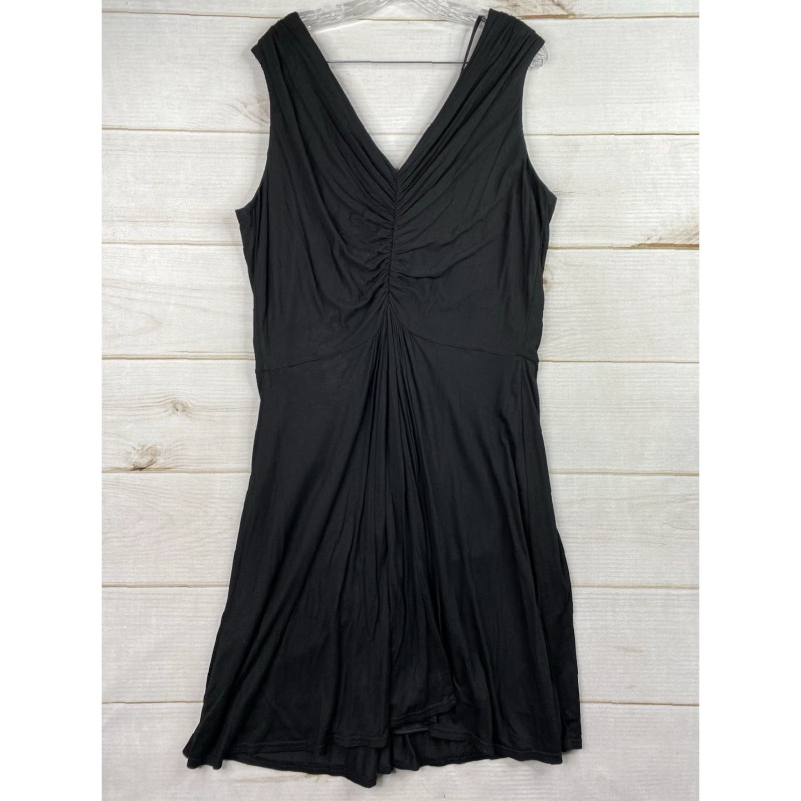 Vintage VINTAGE Fashion Bug Dress Sundress 18/20W 2X Black V-Neck Midi 90s Womens Fashion Bug Dress NWT Size XXL / US 16-18 / IT 52-54 - 7 Thumbnail