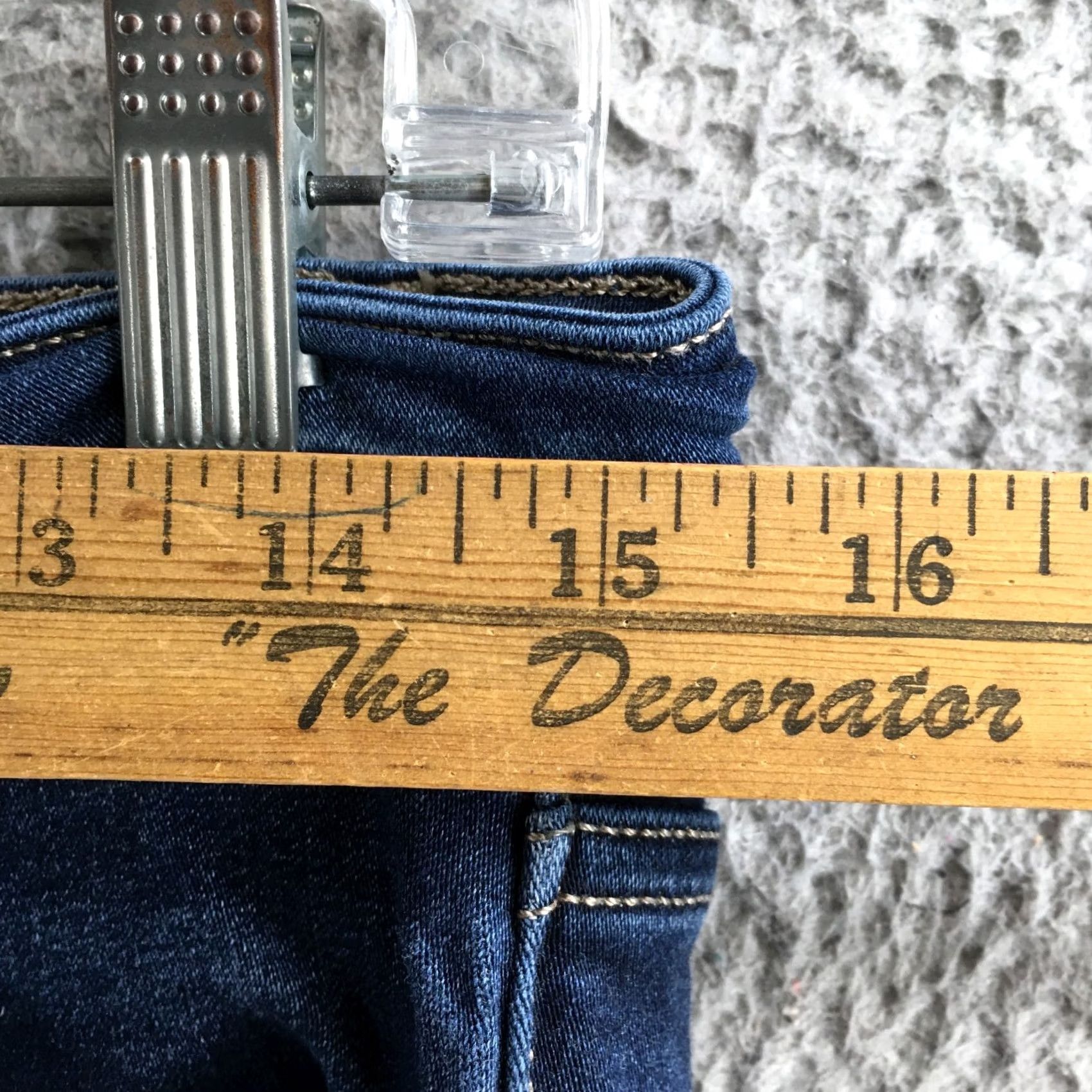 Vintage Flying Monkey Jeans Womens 30 Blue Skinny Stretch Zip Fly Regular Denim Jeans Mens Womens Girls Boys Size 30" / US 8 / IT 44 - 6 Thumbnail