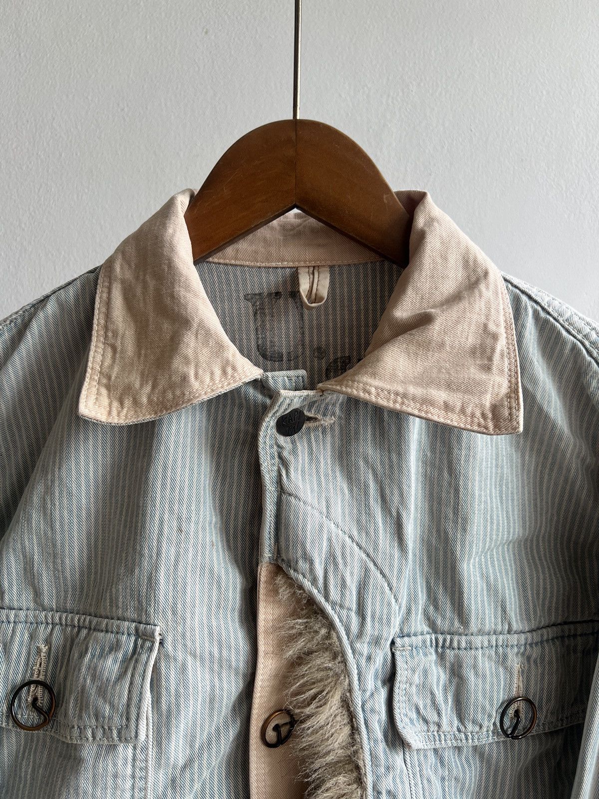 Kapital Vintage Kapital Striped Denim Jacket Size US S / EU 44-46 / 1 - 2 Thumbnail
