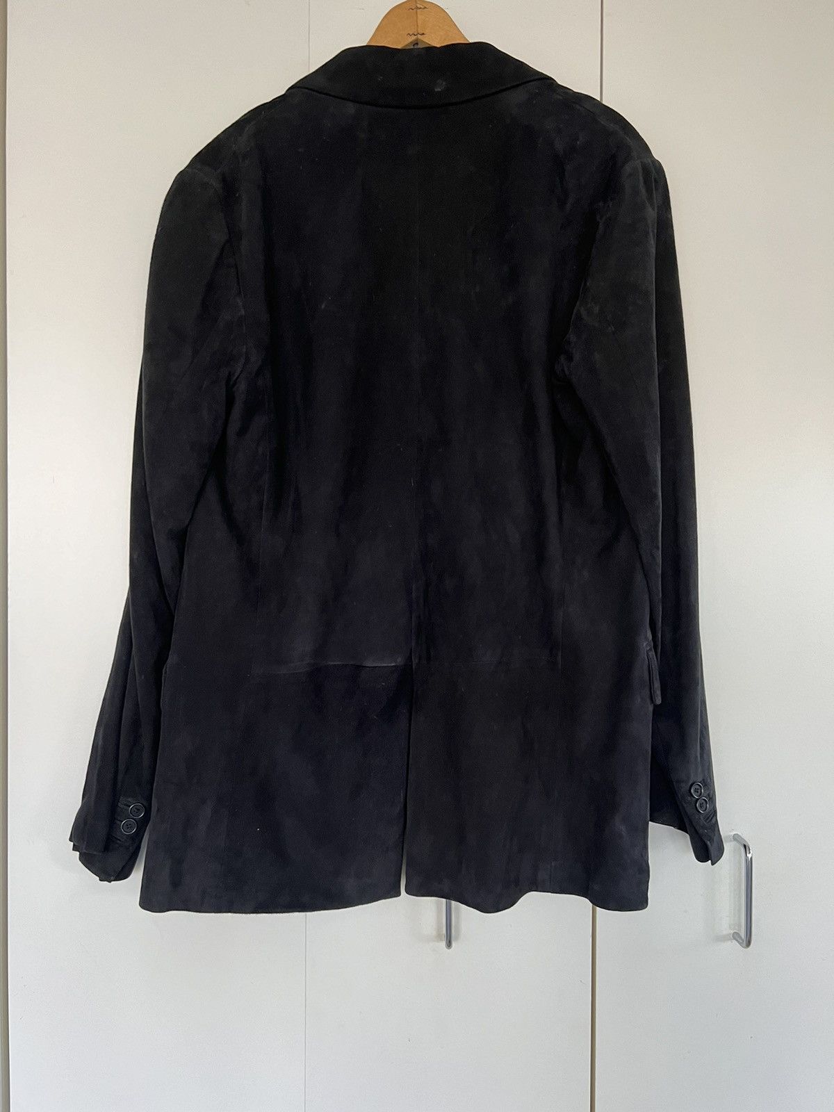 Helmut Lang × Vintage Vintage Helmut Lang Suede Blazer, Size 48 Size US M / EU 48-50 / 2 - 2 Thumbnail