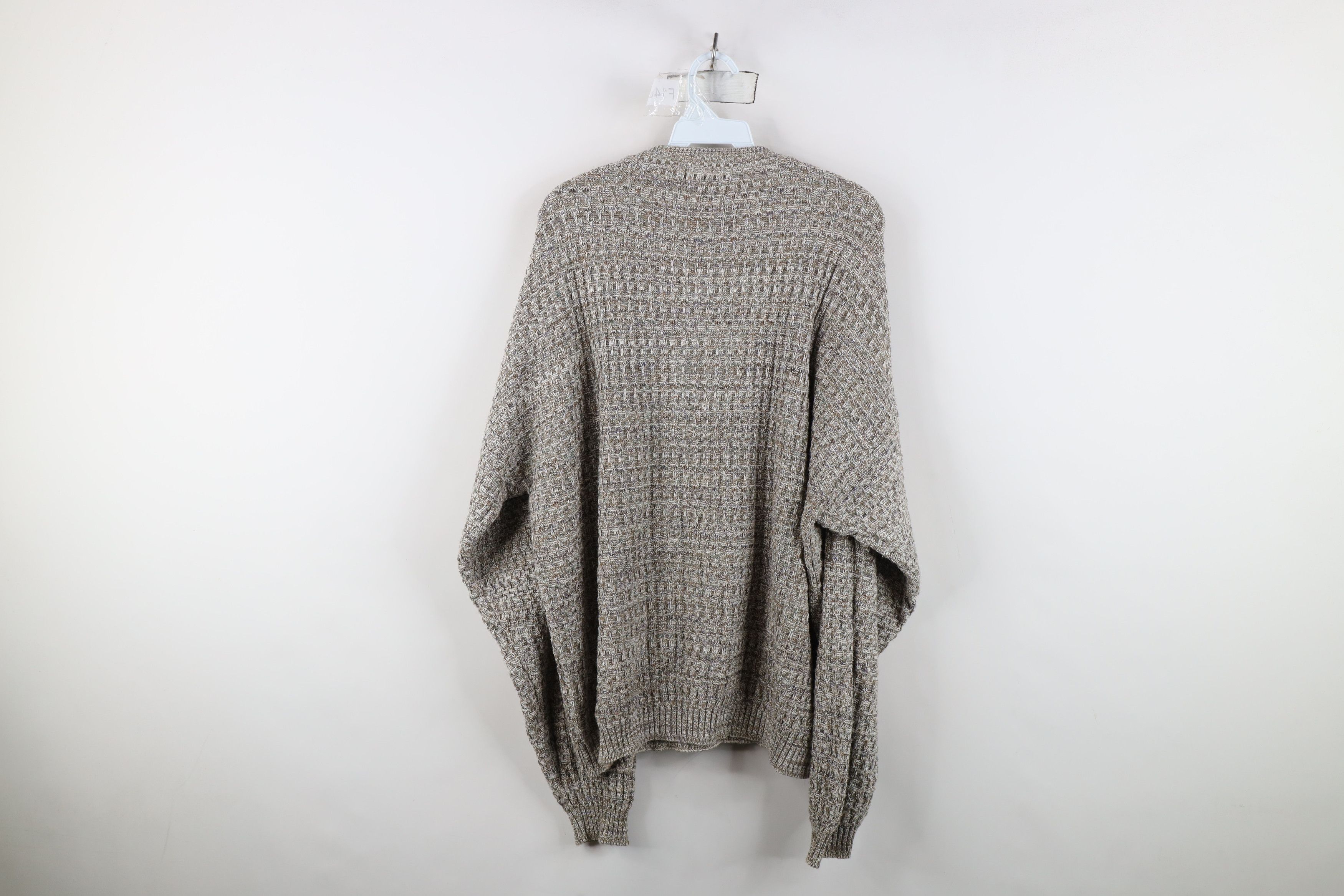Vintage Vintage 90s Streetwear Framed Ribbed Knit V-Neck Sweater USA Size US XXL / EU 58 / 5 - 7 Thumbnail