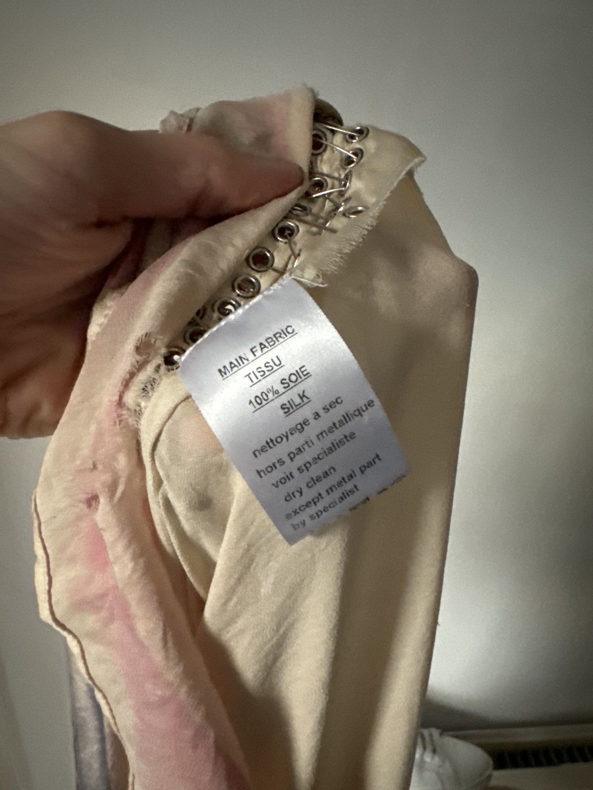 Balmain Rare Balmain SS11 100% Silk Safety Pin USA Tank (Decarnin) Size US M / EU 48-50 / 2 - 7 Thumbnail