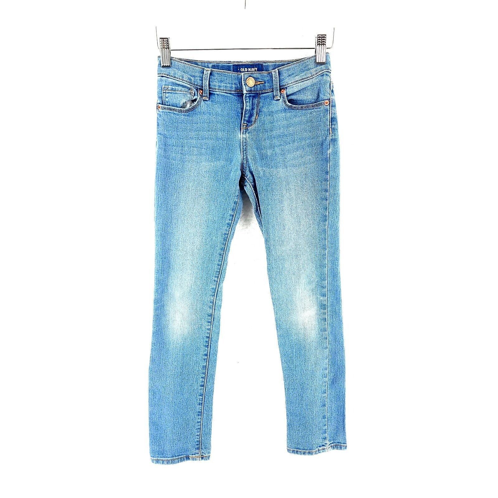 Old Navy Old Navy Skinny Large Size 10 Girls Blue Stone Wash Light Wi Size 32" / US 10 / IT 46 - 1 Thumbnail