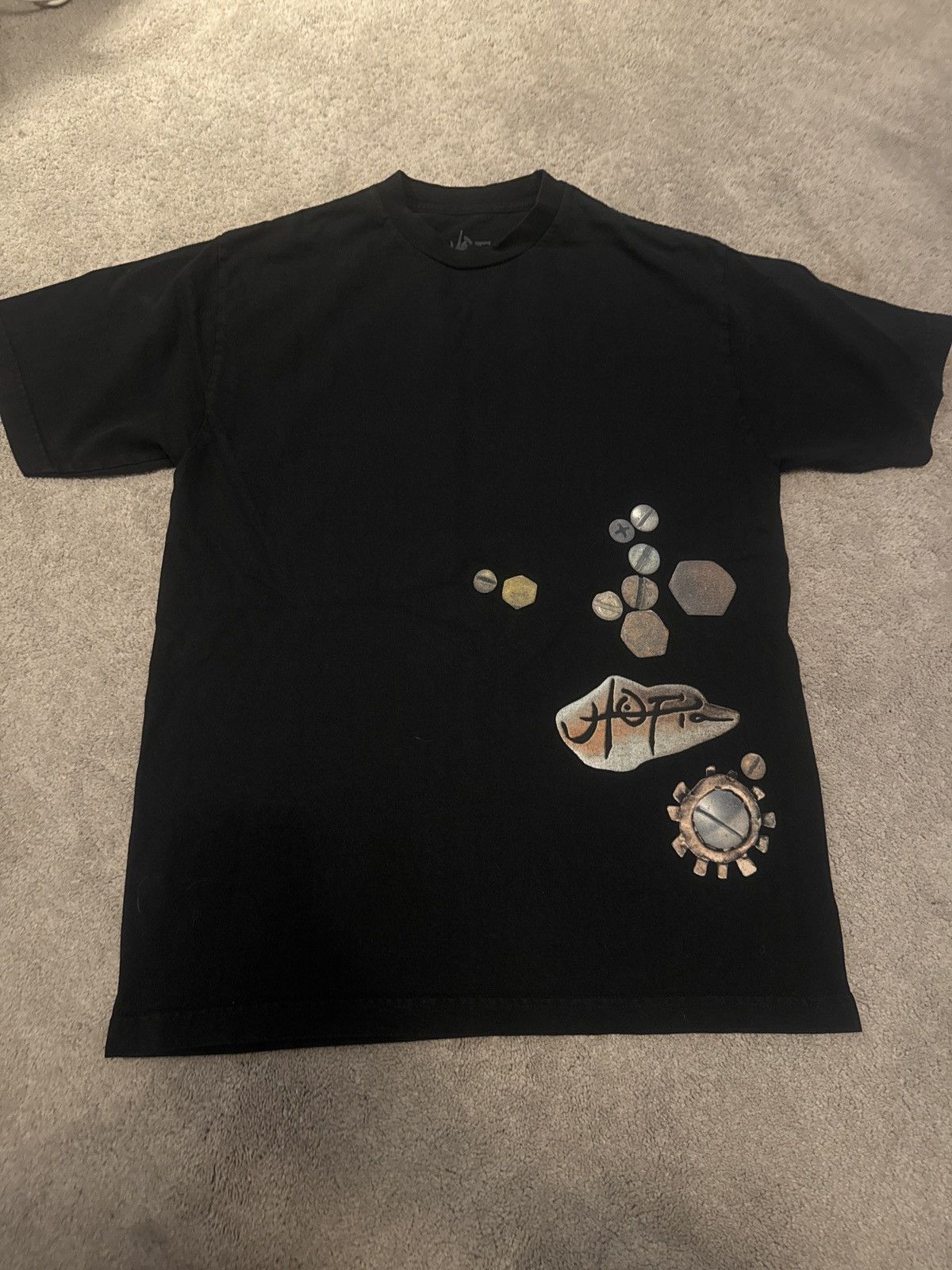 Travis Scott Rare Travis Scott Utopia B5 Tee Black Medium Size US M / EU 48-50 / 2 - 1 Thumbnail