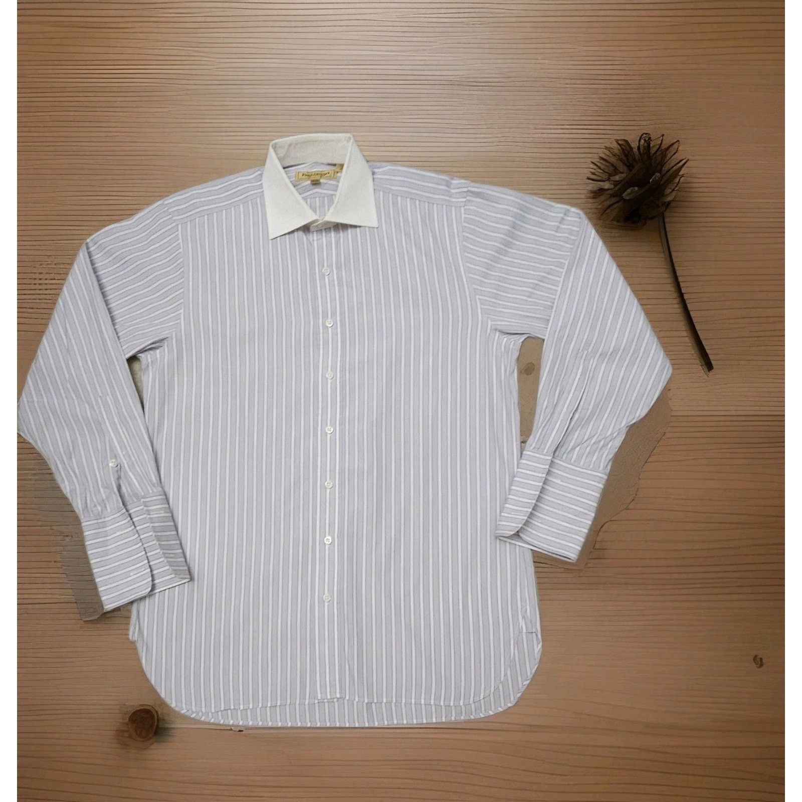 Paul Stuart Paul Stuart Soft Cotton Striped Button Down Shirt 16-33 Size US L / EU 52-54 / 3 - 2 Thumbnail