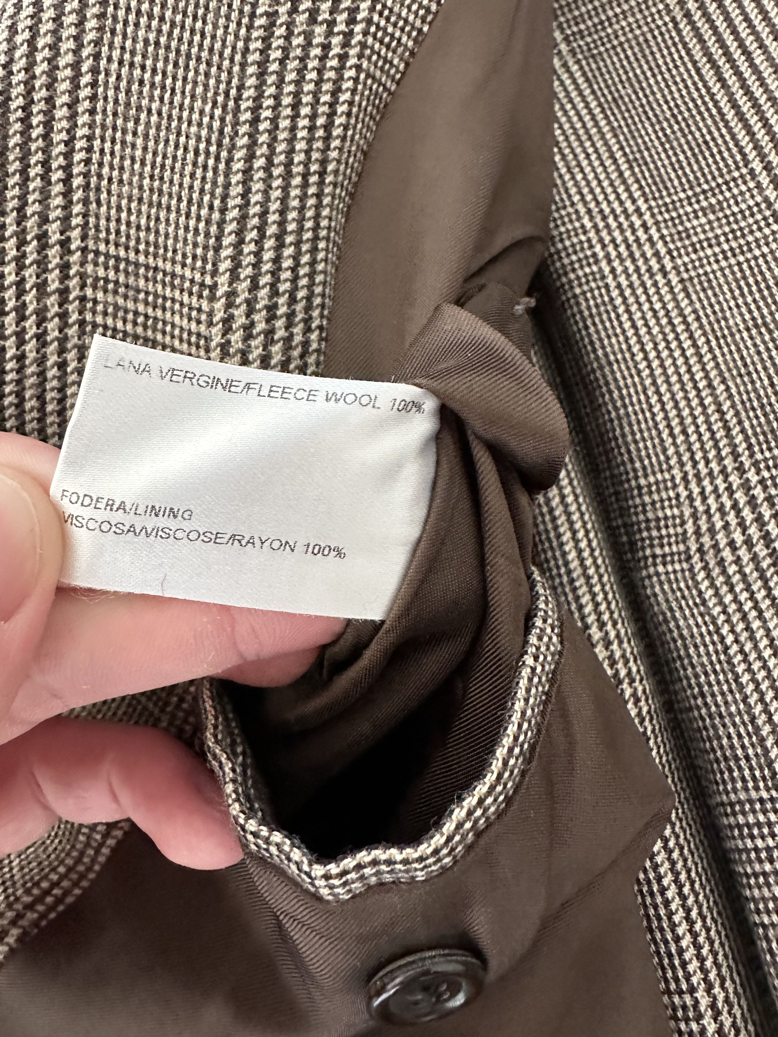 Savile Row Flannel Prince Of Whales Check Size 38R - 5 Thumbnail