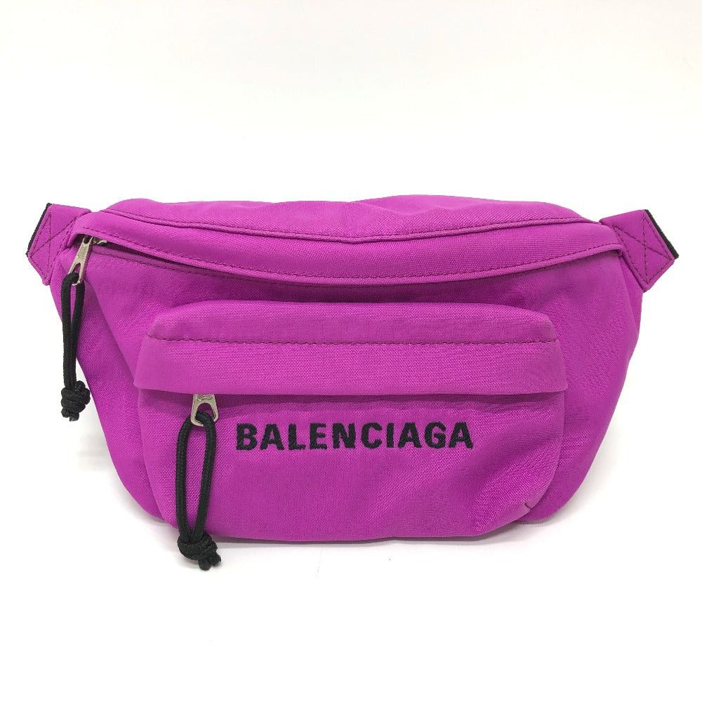 Balenciaga Balenciaga 569978 Logo Weel Wheel Body Bag Nylon Women Size ONE SIZE - 1 Thumbnail