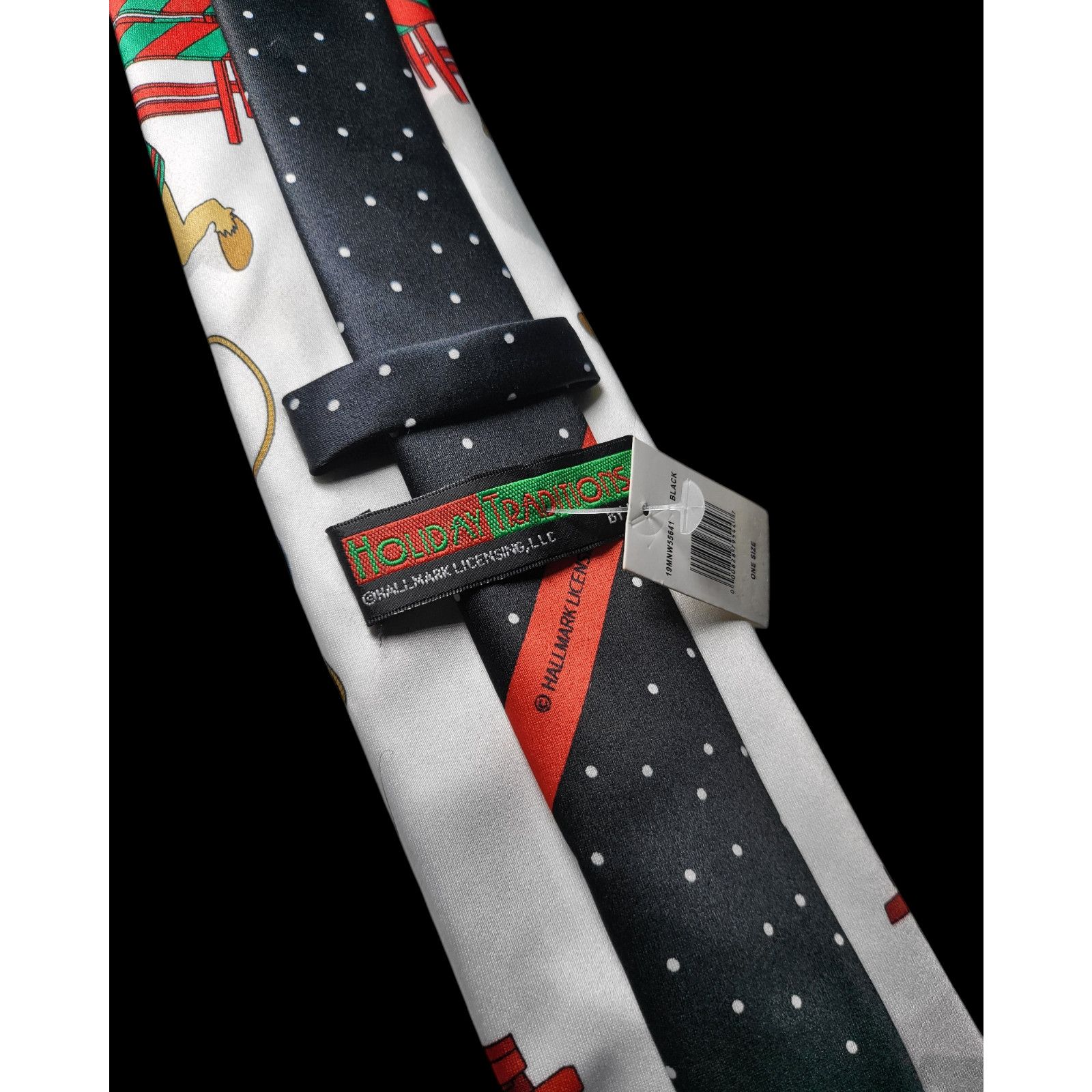 Other NWT Holiday Traditions Reindeer at Work Christmas Neck Tie Size ONE SIZE - 3 Thumbnail