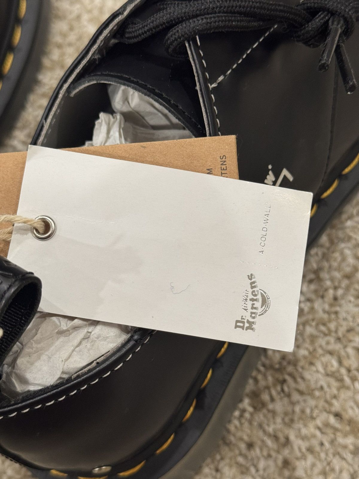 A-COLD-WALL* × Dr. Martens 1461 ACW x DM Iced Soles Size US 8 / EU 41 - 7 Thumbnail