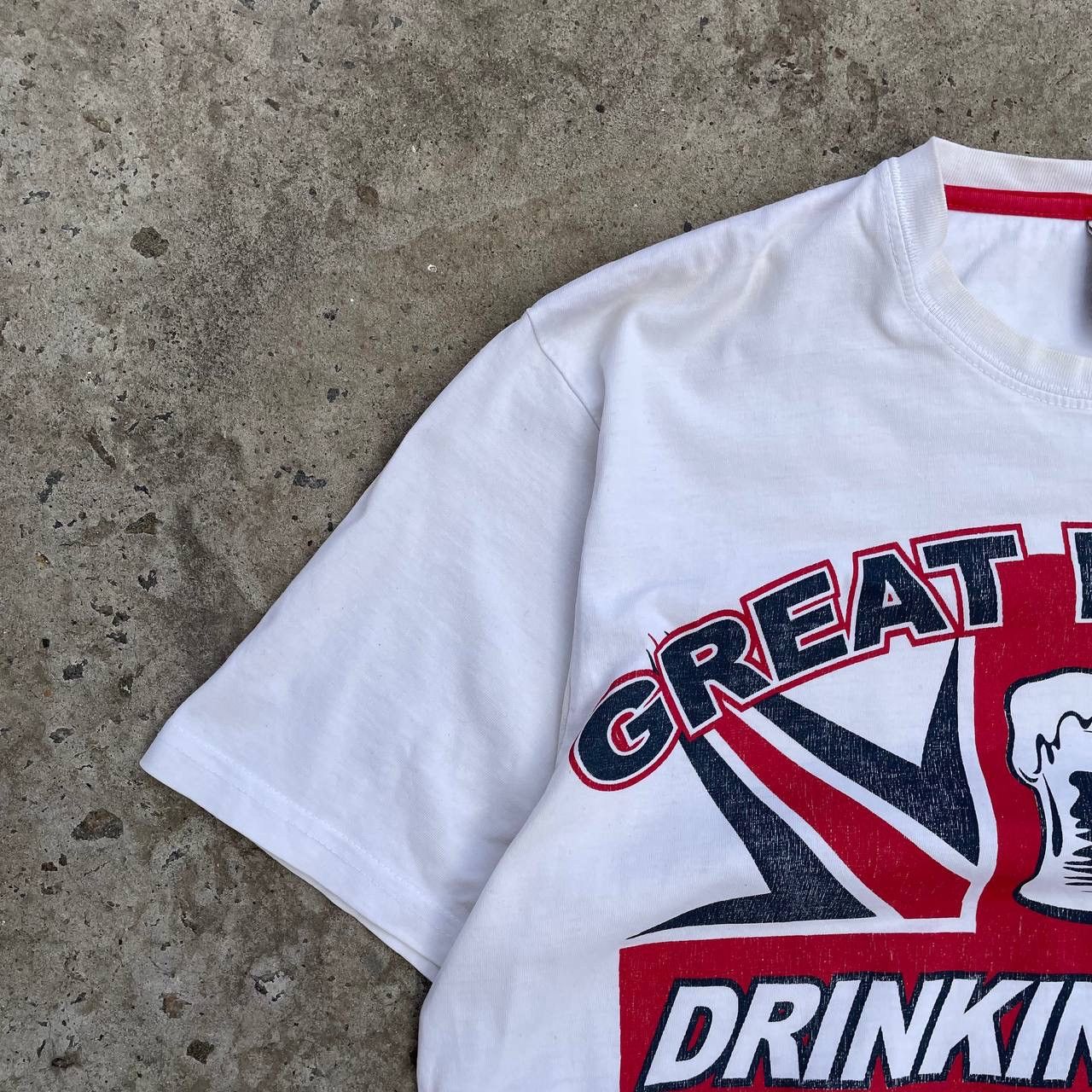 Hypebeast VTG Great Britain Drinking Team T-shirts Obscene Clothing Size US L / EU 52-54 / 3 - 12 Thumbnail