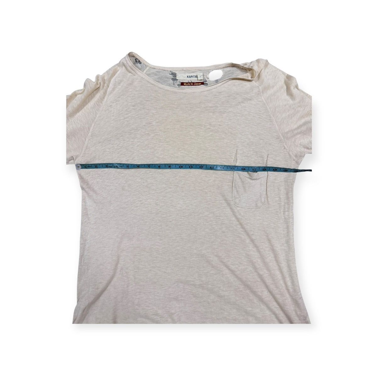 Kapital Kapital Oversized Single Pocket Ripped Disstresed Tee Size US M / EU 48-50 / 2 - 15 Thumbnail