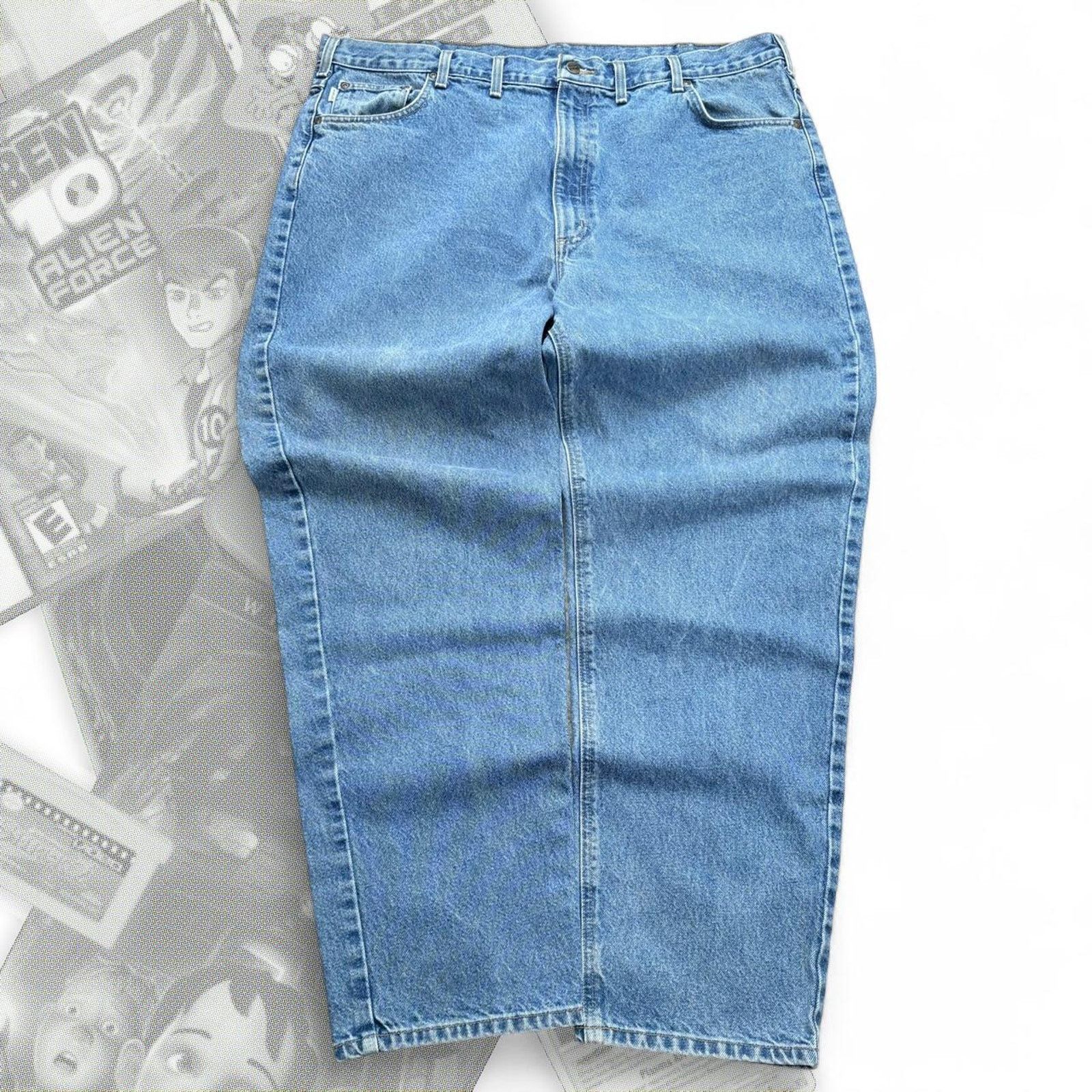 Carhartt Vintage blue denim baggy carhartt Size US 44 / EU 60 - 4 Thumbnail