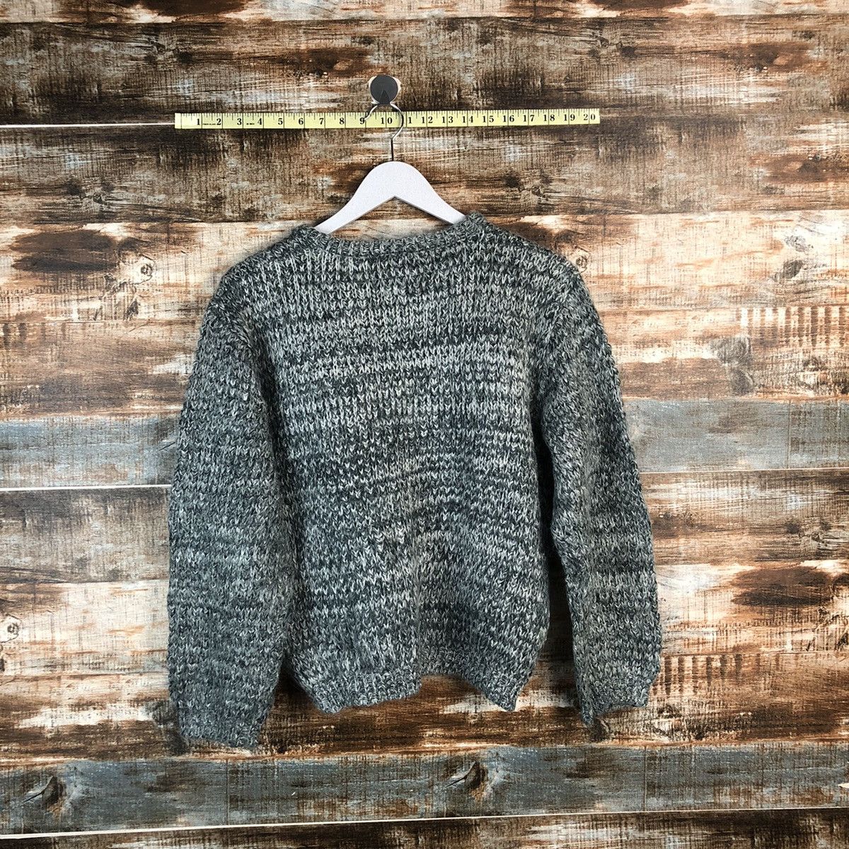 Homespun Knitwear × Japanese Brand Elle Piere vintage Grey Knitwear #A2353 Size M / US 6-8 / IT 42-44 - 12 Thumbnail