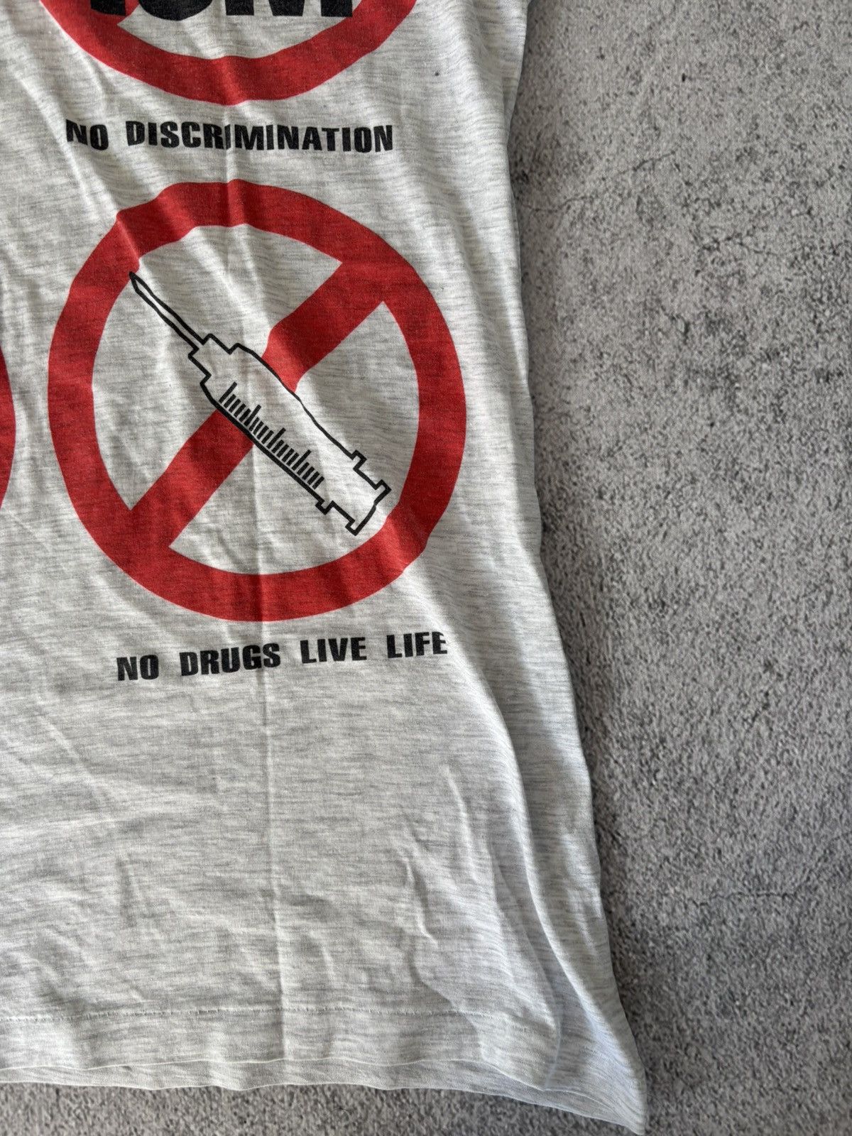 Vintage vintage single stitch no racism let’s have safe sex tee Size US M / EU 48-50 / 2 - 7 Thumbnail