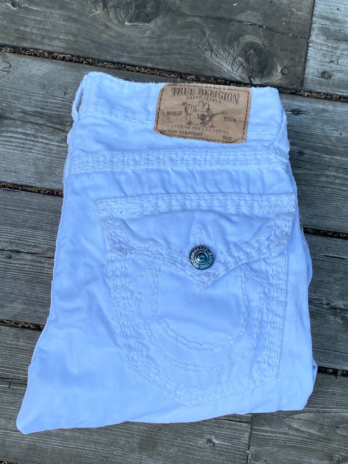 True Religion Vintage True Religion Jeans Size 31 Straight White Super QT Size US 31 - 8 Thumbnail