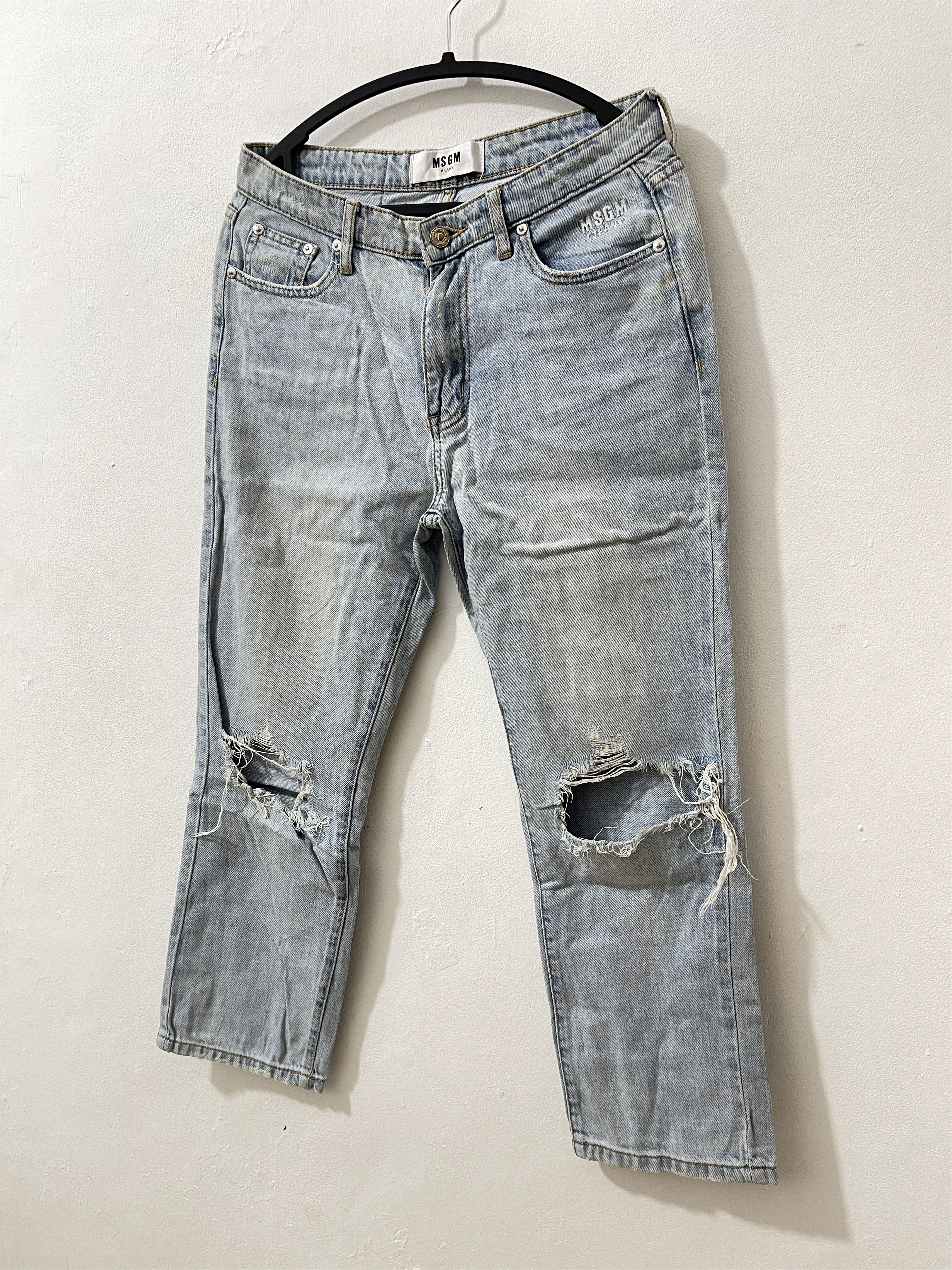MSGM MSGM Milano Distressed Ripped Jeans Size US 29 - 2 Thumbnail