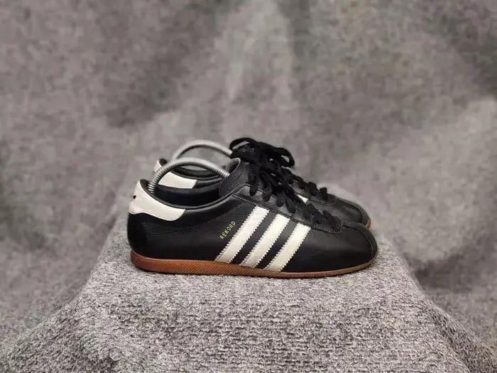 Adidas Vintage Adidas Originals Rekord Black Leather Sneaker Y2K Size US 6 / EU 39 - 6 Thumbnail