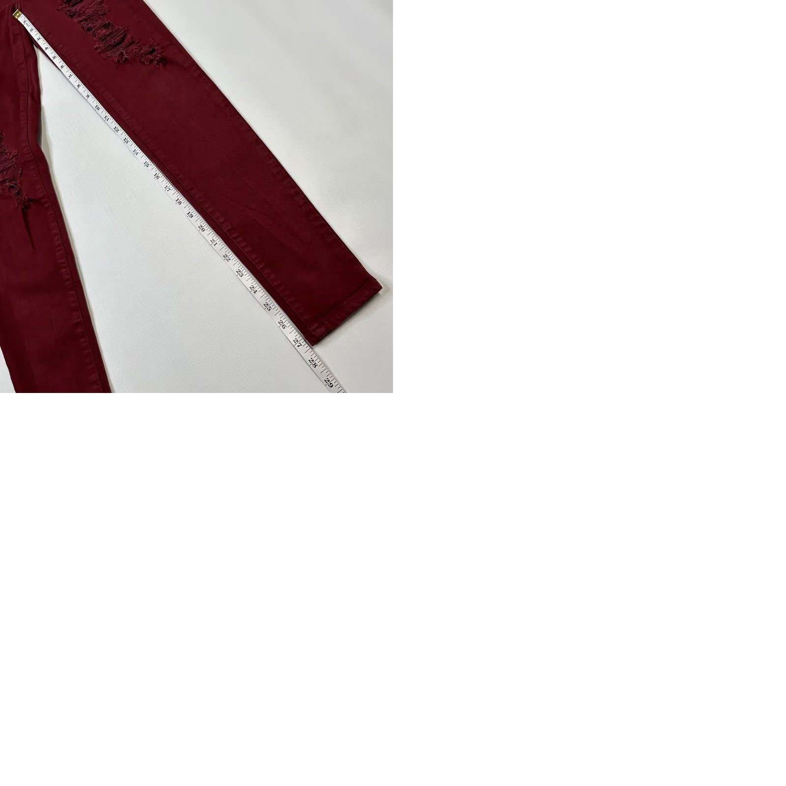 American Eagle Outfitters VINTAGE American Eagle Outfitters 4 Regular Burgundy Super Stretch Hi-Rise Jegging Shirt Womens Slim Red 90s Grunge 80s Jeans Size 27" / US 4 / IT 40 - 9 Thumbnail