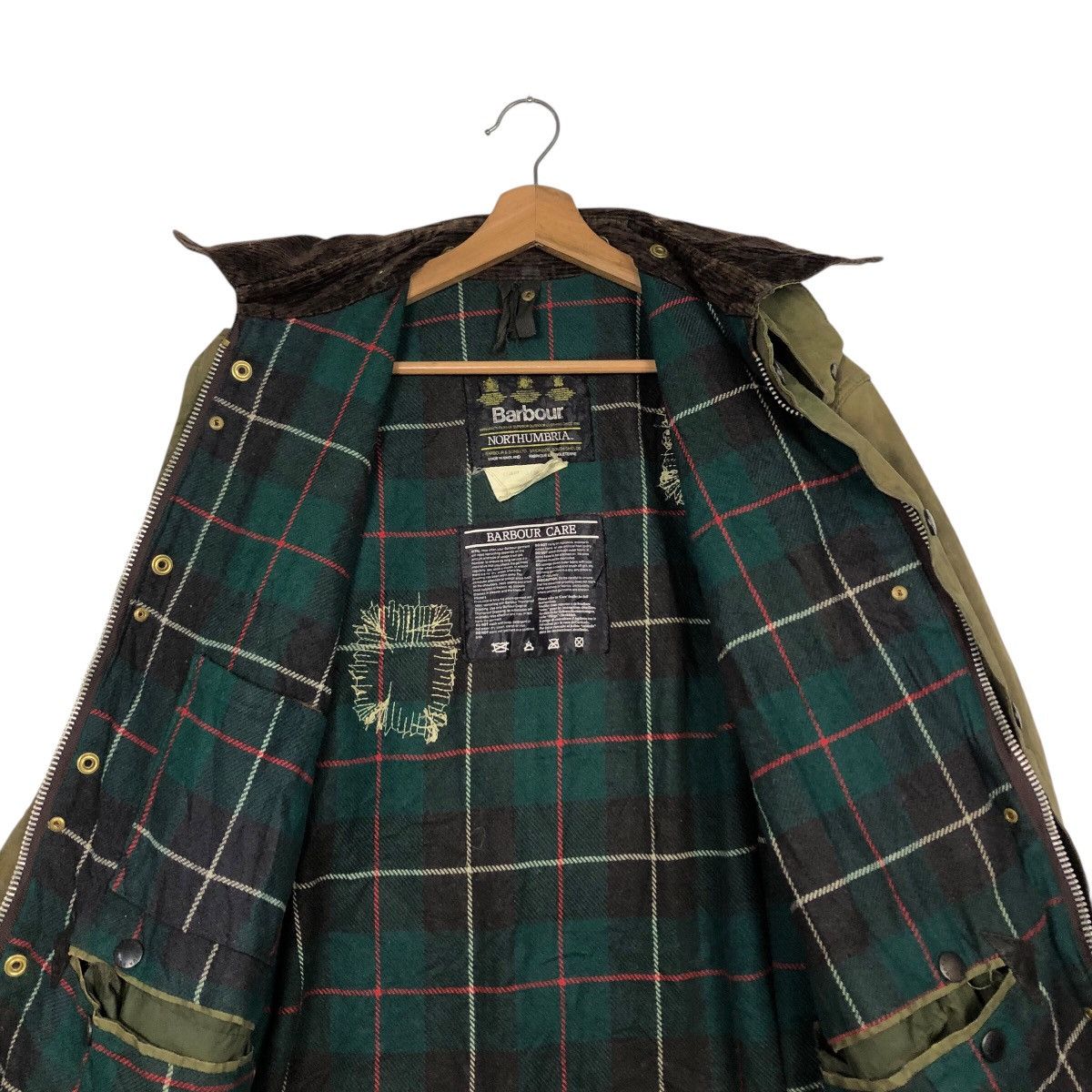 Barbour 📌Vintage Wax Jacket Barbour Northumbria Blanket England Size US M / EU 48-50 / 2 - 15 Thumbnail