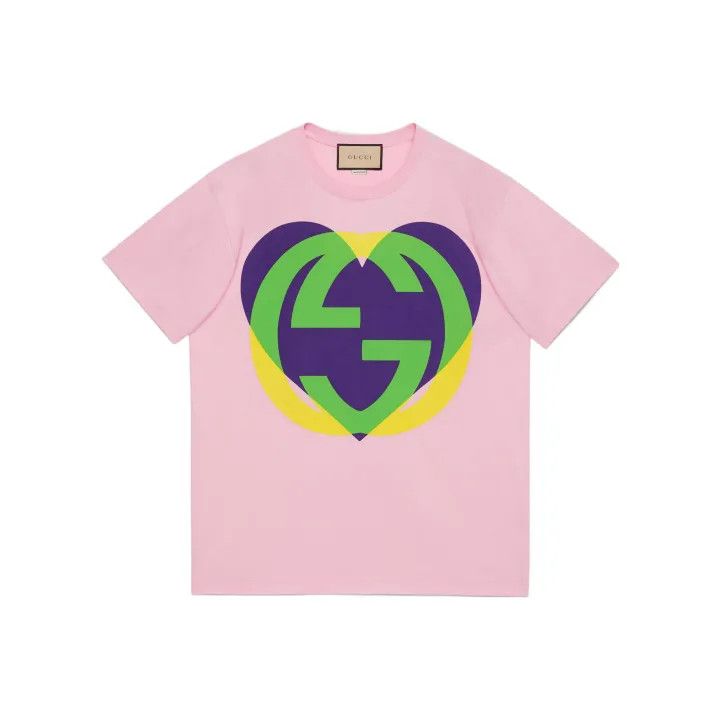 Gucci Gucci Love Parade Heart Print T-shirt Size S / US 4 / IT 40 - 1 Thumbnail