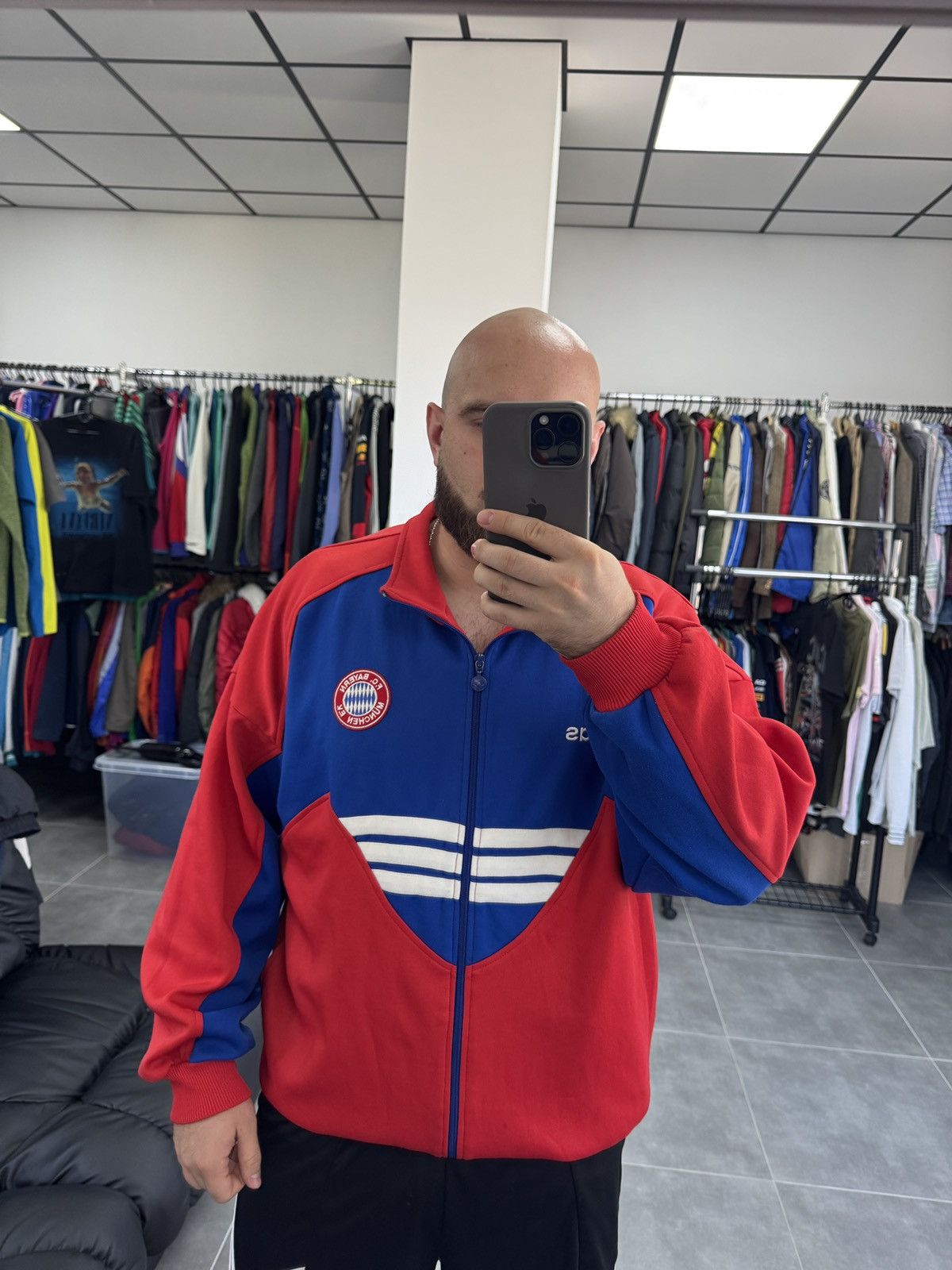 Adidas Vintage Adidas FC Bayern Munich 1993/1995 Soccer Jacket Size US L / EU 52-54 / 3 - 2 Thumbnail