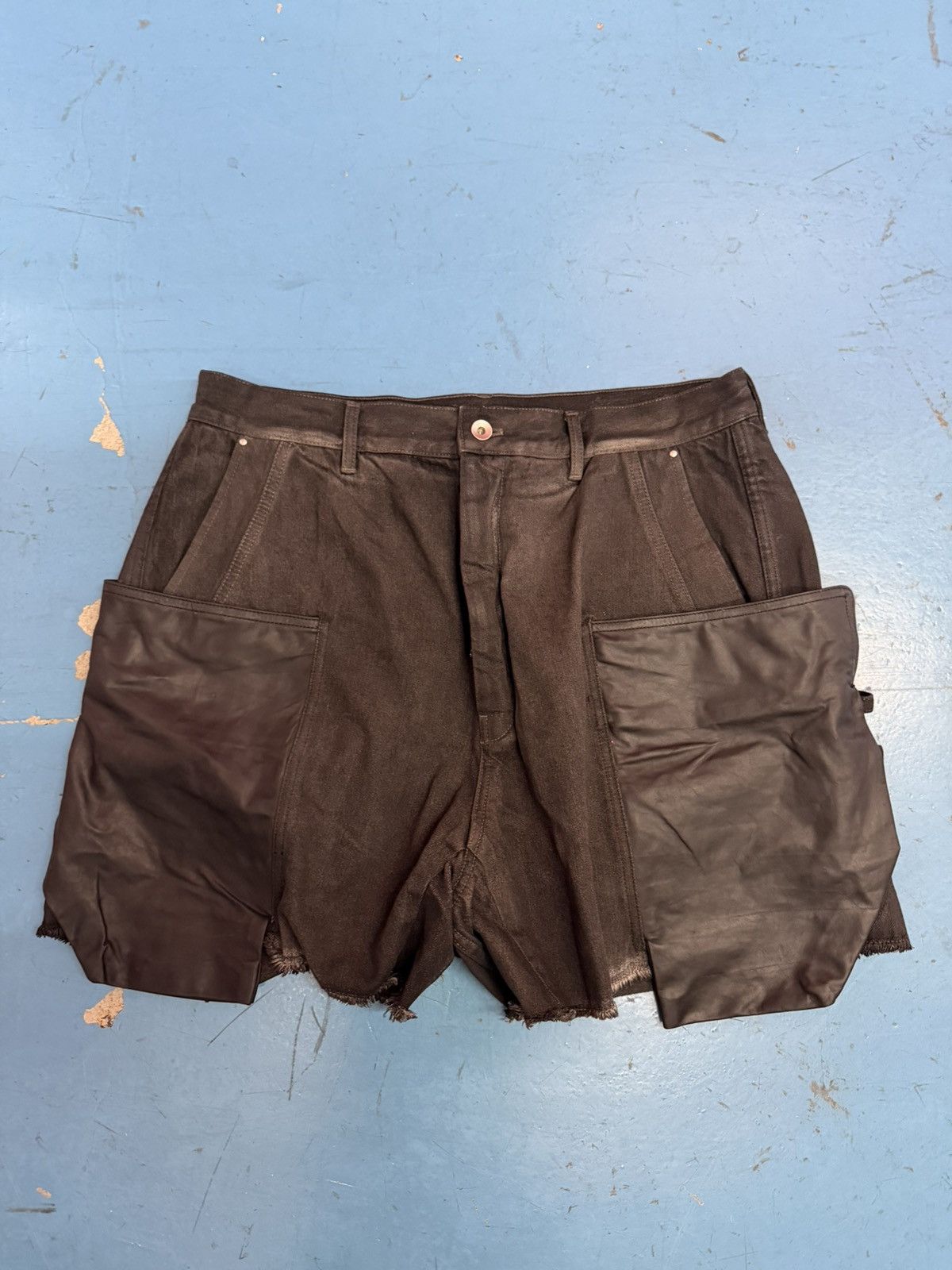 Rick Owens × Rick Owens Drkshdw PODS CARGO SHORTS - MADE IN JAPAN