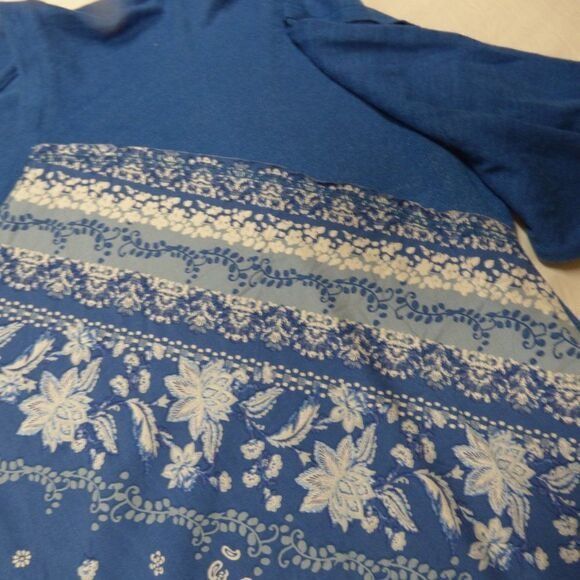 Other Style and Co Printed Front Mixed Media Too, Blue, XL Size XL / US 12-14 / IT 48-50 - 8 Thumbnail