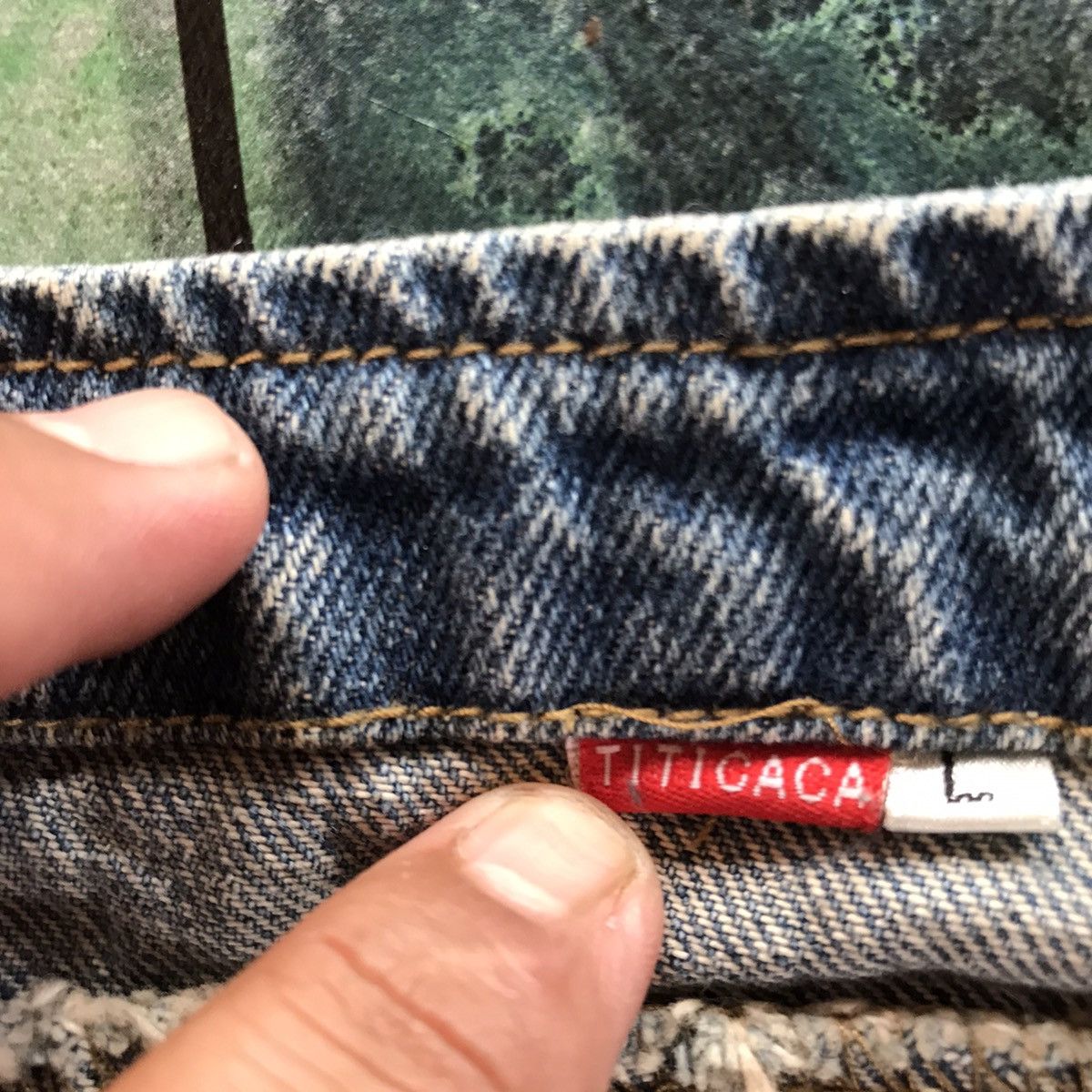 Japanese Brand Vintage Titicaca Navajo Vest Distressed Denim Jacket Size US XS / EU 42 / 0 - 4 Thumbnail