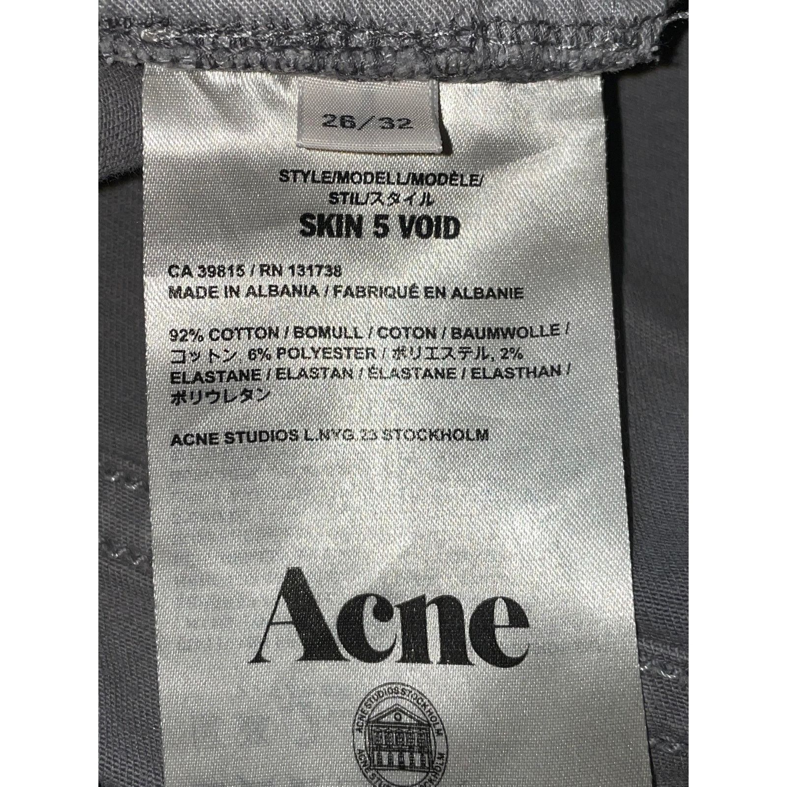 Acne Studios Acne Studios Plain Grey Wash Jeans Size US 26 / EU 42 - 4 Thumbnail