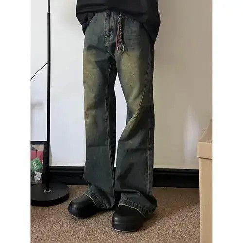 Jean American street washed retro flared jeans y2k Size US 32 / EU 48 - 1 Thumbnail