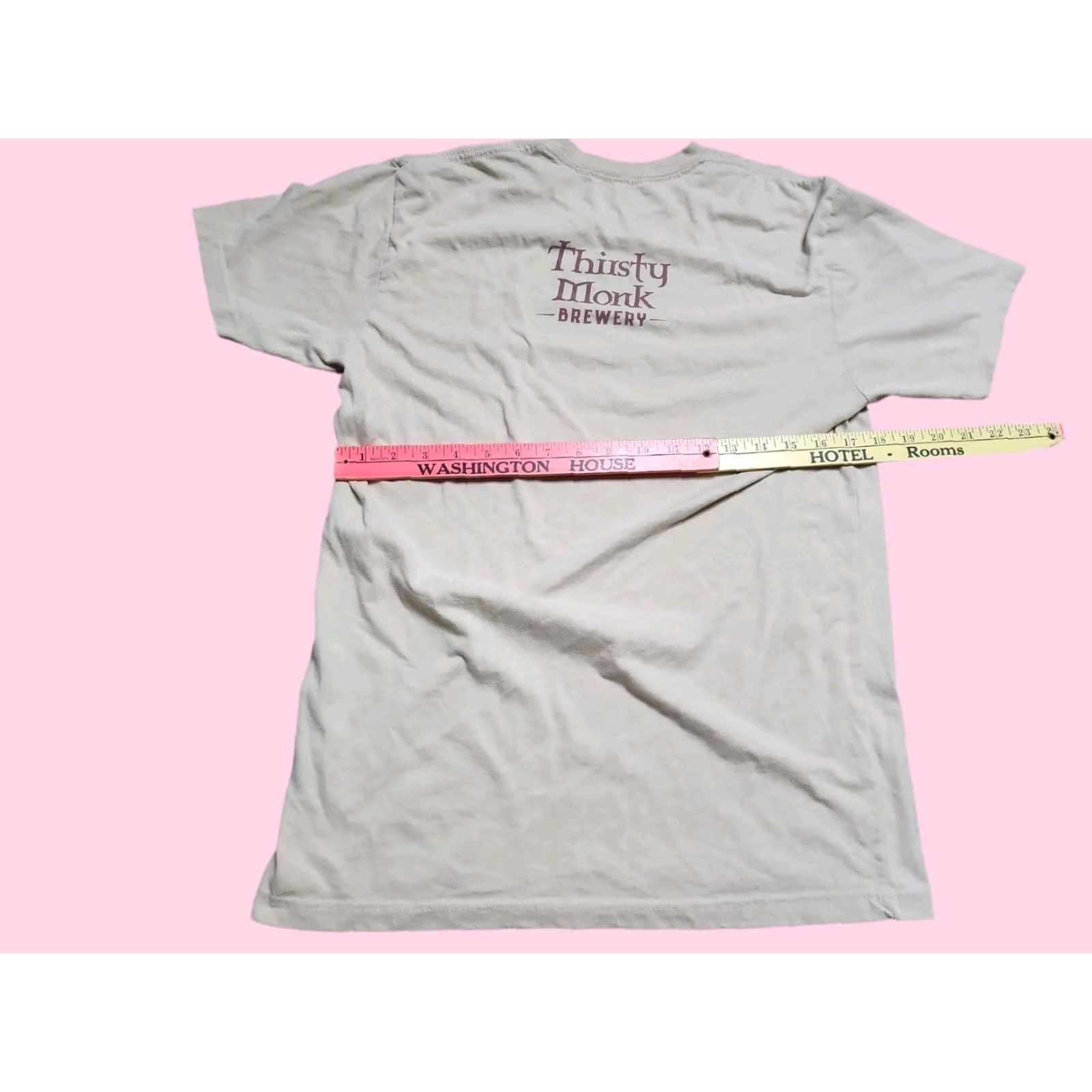 Next Level Next Level Women's M Thirsty Monk Brewery T-Shirt Double-Sided Distressed Multicolor Size M / US 6-8 / IT 42-44 - 2 Thumbnail