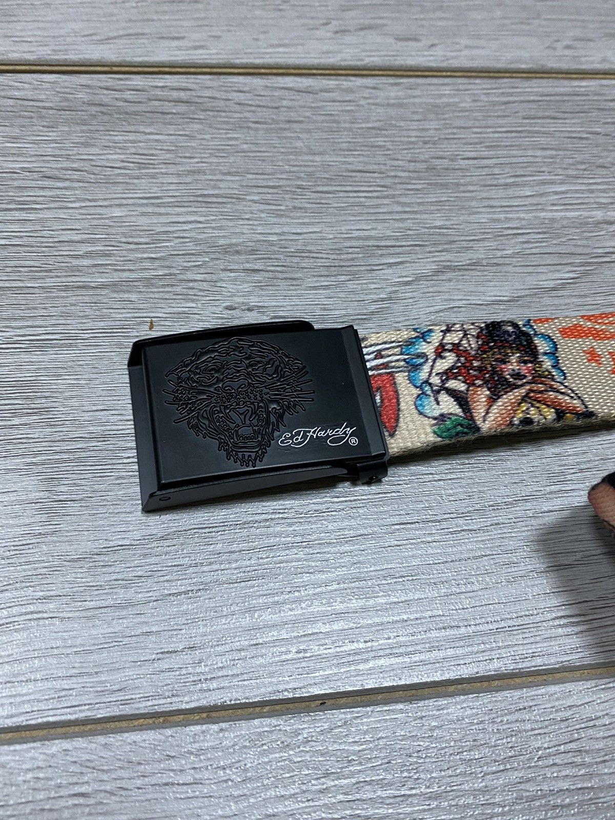 Ed Hardy Ed Hardy vintage sea 🌊 ship overprint skull belt Size ONE SIZE - 2 Thumbnail