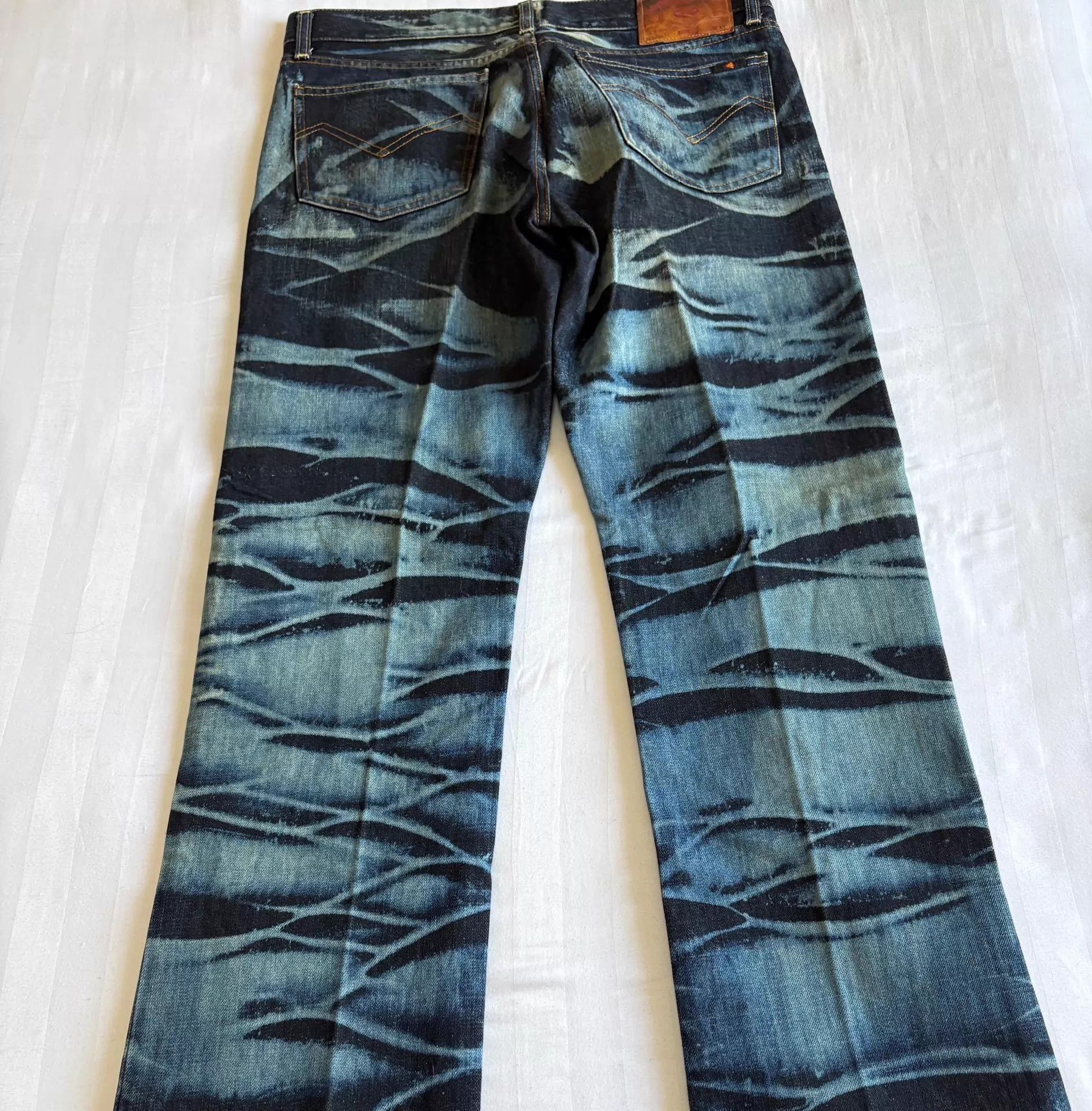 Y's Y’s Vintage Tiger Stripe Denim Jeans Yohji Mid-Rise Size US 33 - 8 Thumbnail