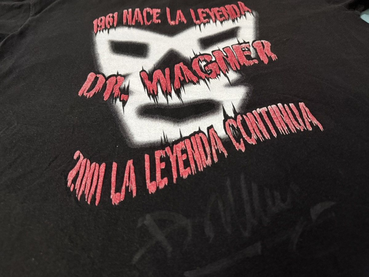 Vintage Vintage 00s CMLL Dr. Wagner 2001 T-Shirt WWE WWF Wrestling Size US L / EU 52-54 / 3 - 4 Thumbnail